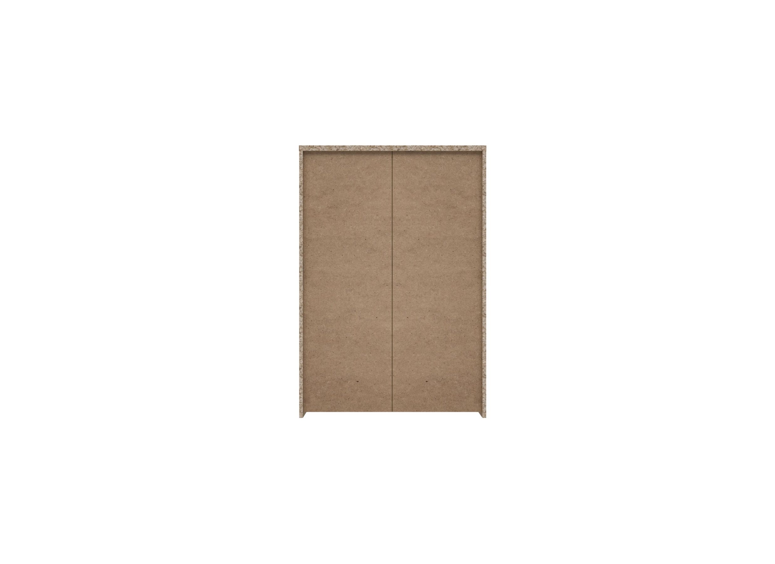 Kast Best Chest 77x30x113cm - meubelplaat - artisan eik/wit