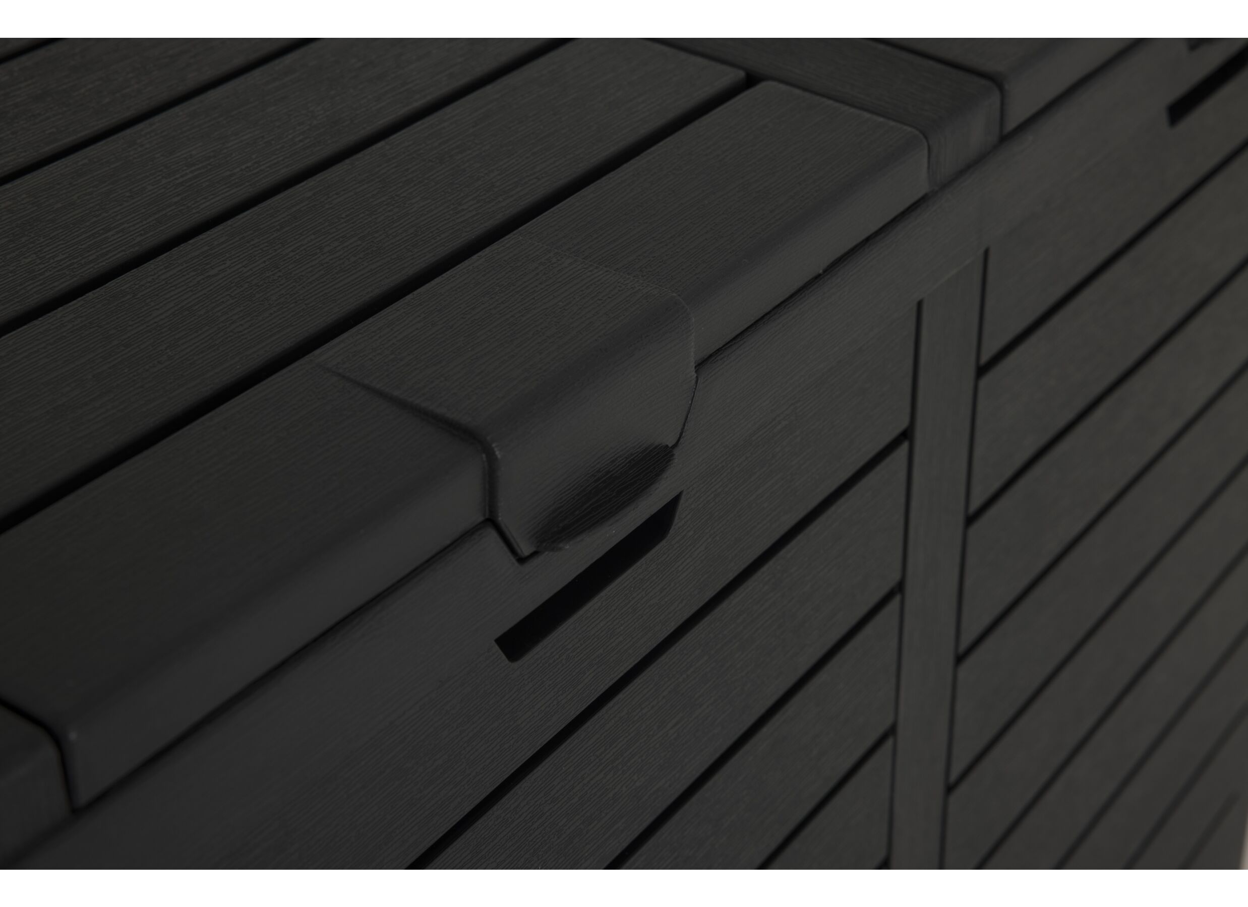 Detail - Poubelle 78x41x86cm - plastique - anthracite