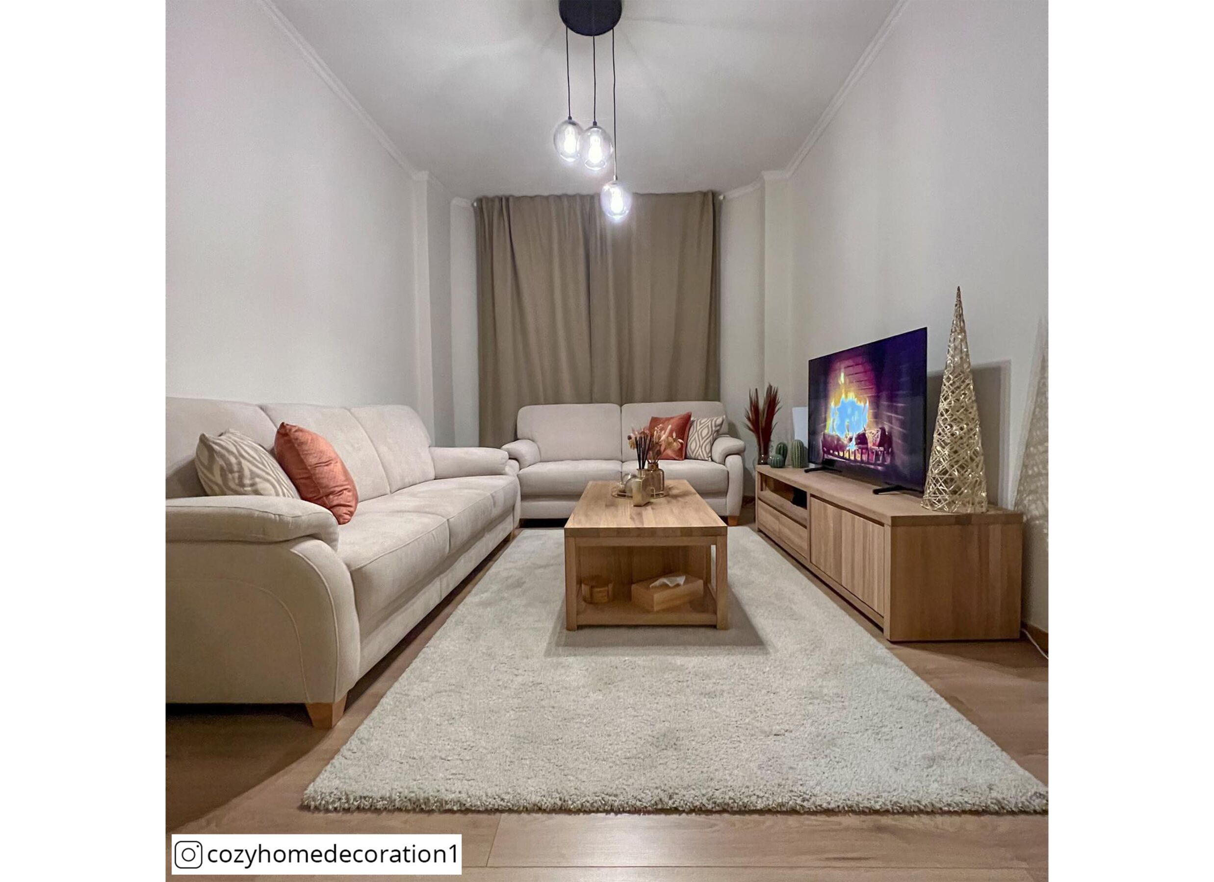 Foto ambiance - Meuble TV Amarillo 160cm - chêne massif & placage & décor - naturel