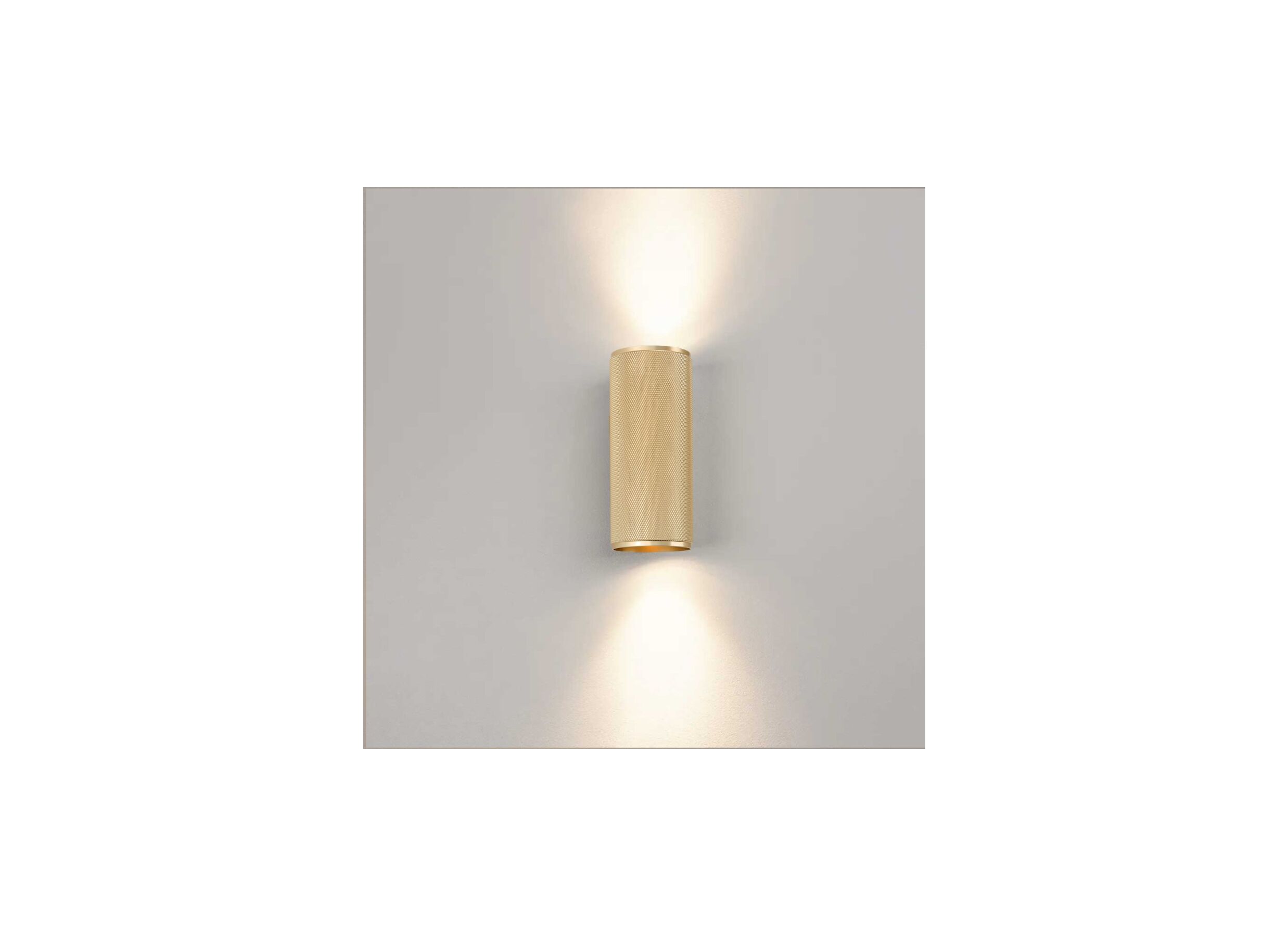 Sfeerfoto - Wandlamp Marty Up & Down mat goud 5W GU10