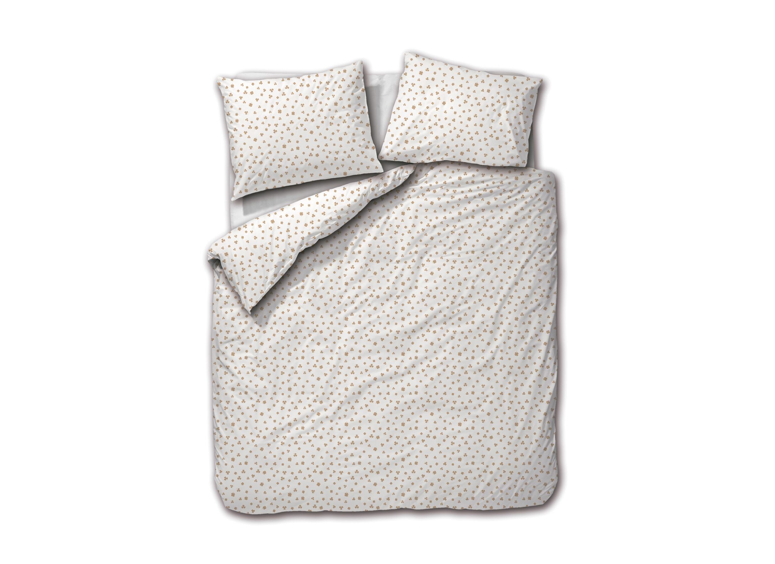 Hoofdfoto - Dekbedovertrek Clover 240x200/220cm - percale - wit