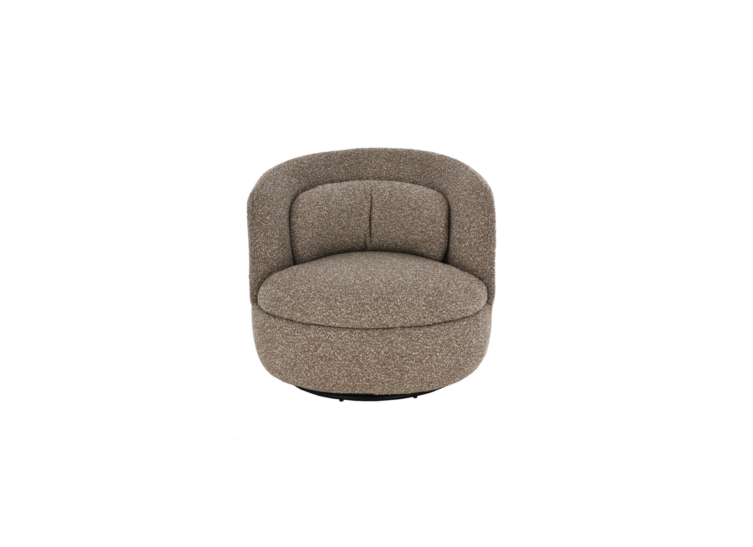 Overzichtsfoto - Draaifauteuil Grace 75x83x84,5cm - polyestervezel - bruin
