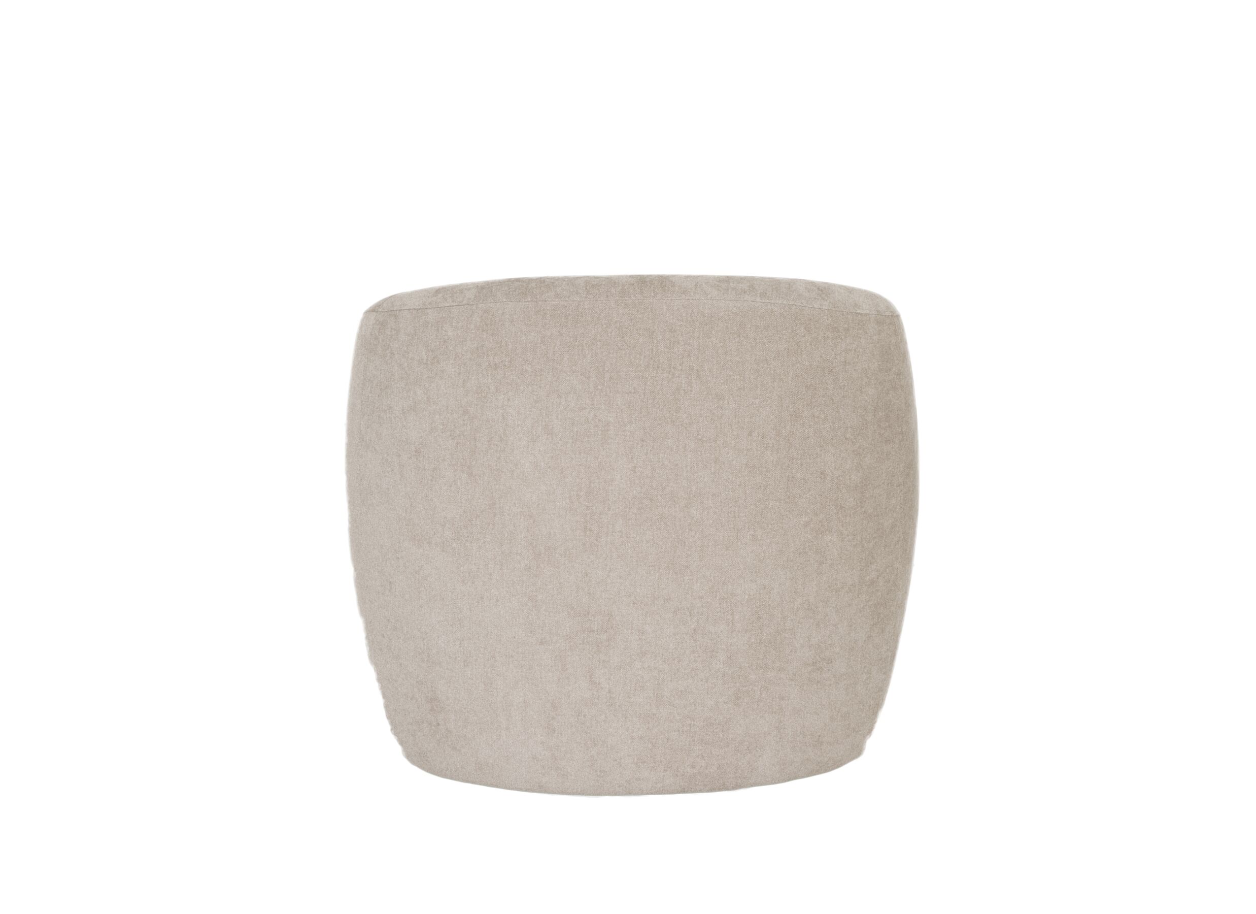Aperçu - Fauteuil pivotant Gela 85x95x80cm - tissu - brun clair