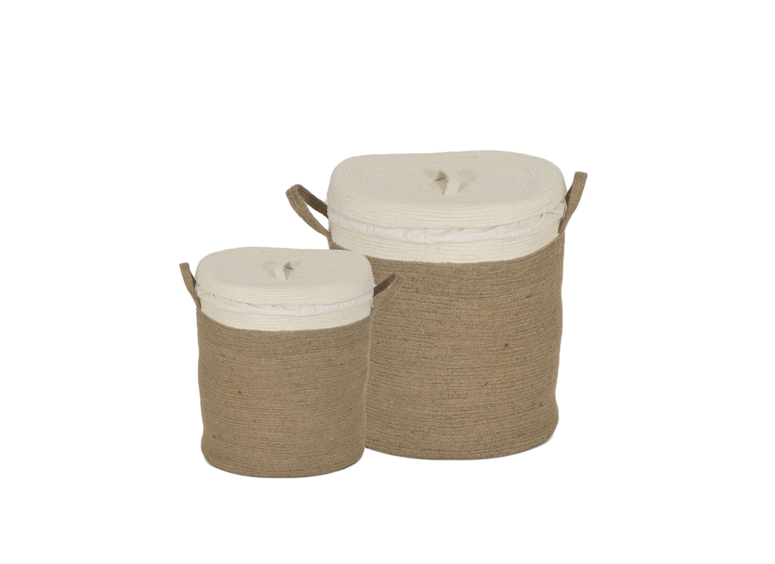 Opbergmand Vergara set van 2 - jute - naturel - Opbergmand Vergara set van 2 - jute - naturel