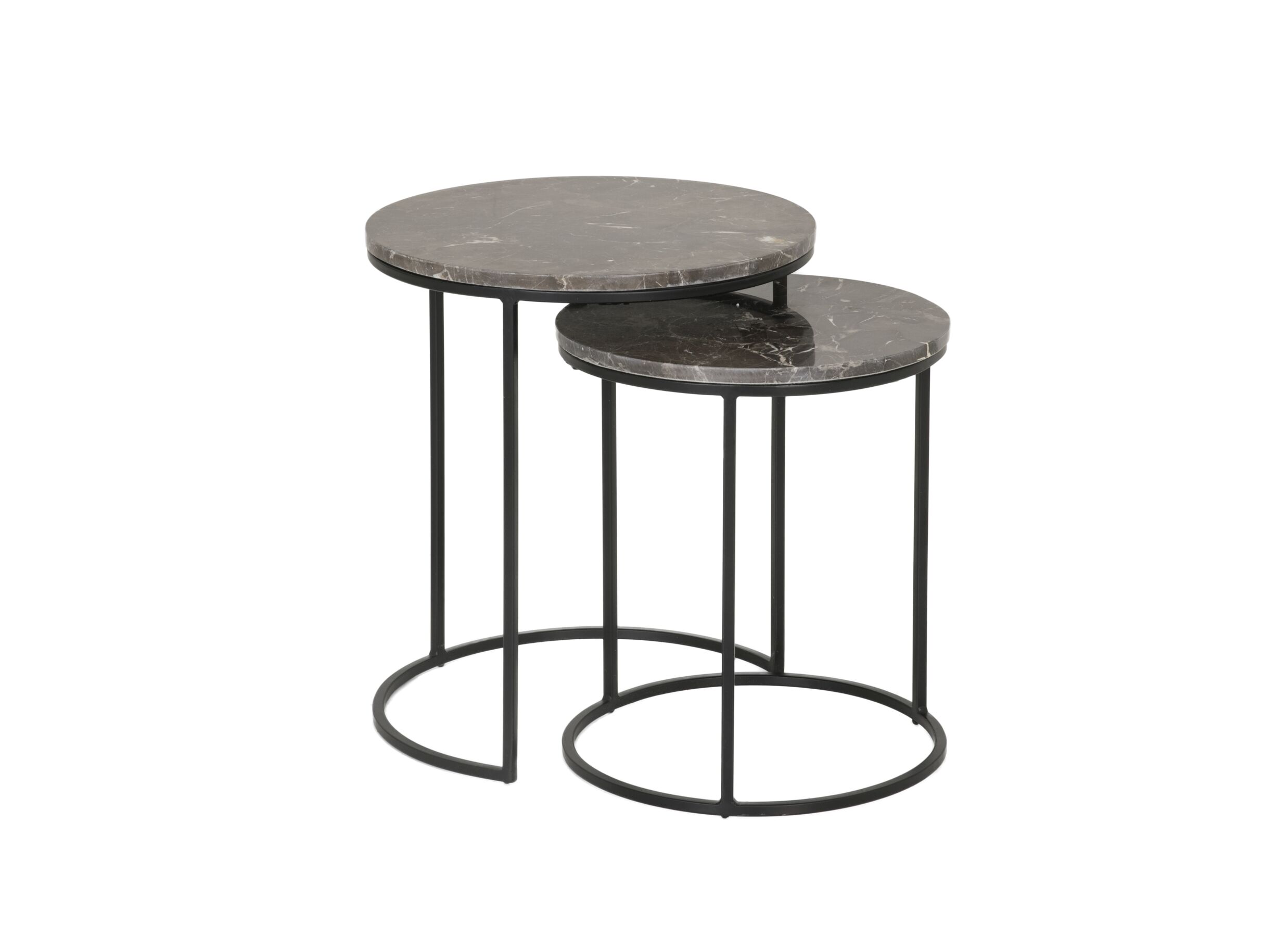 Table d'appoint Trail Ø48cm lot de 2 - Table d'appoint Trail Ø48cm lot de 2