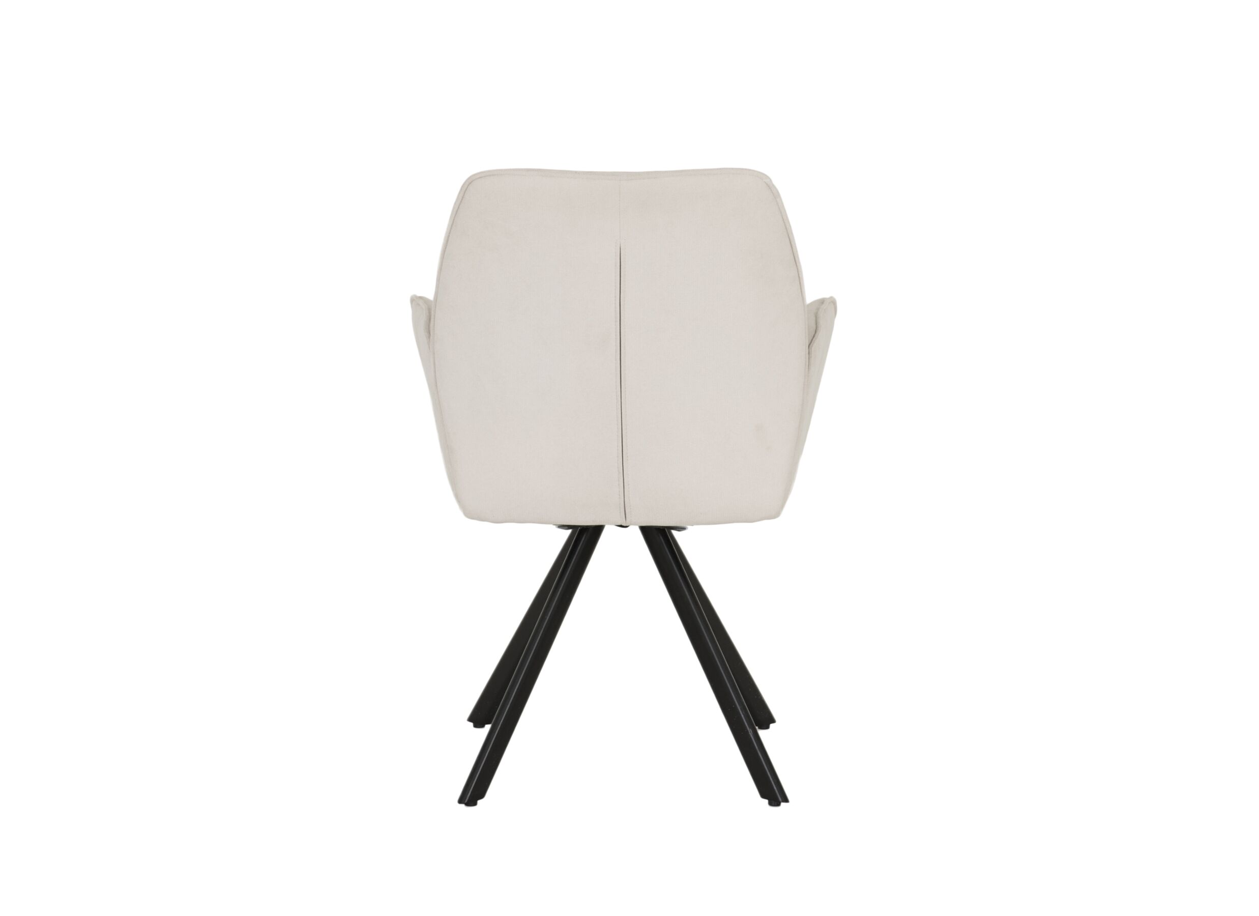 Overzichtsfoto - Draaistoel Hanna 68,5x62x90cm - stof - beige