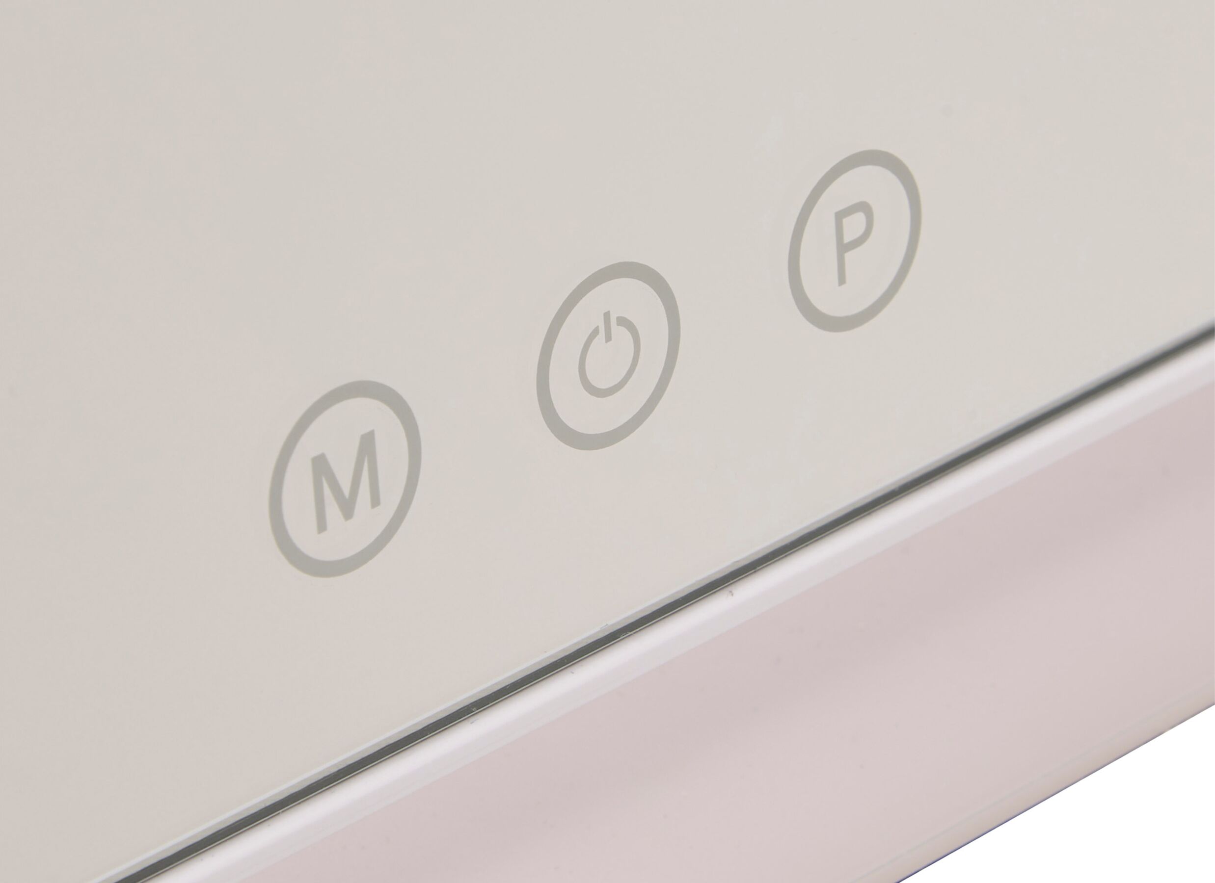 Detailfoto - Make-up spiegel Holly 27x32cm - ABS & glas - wit