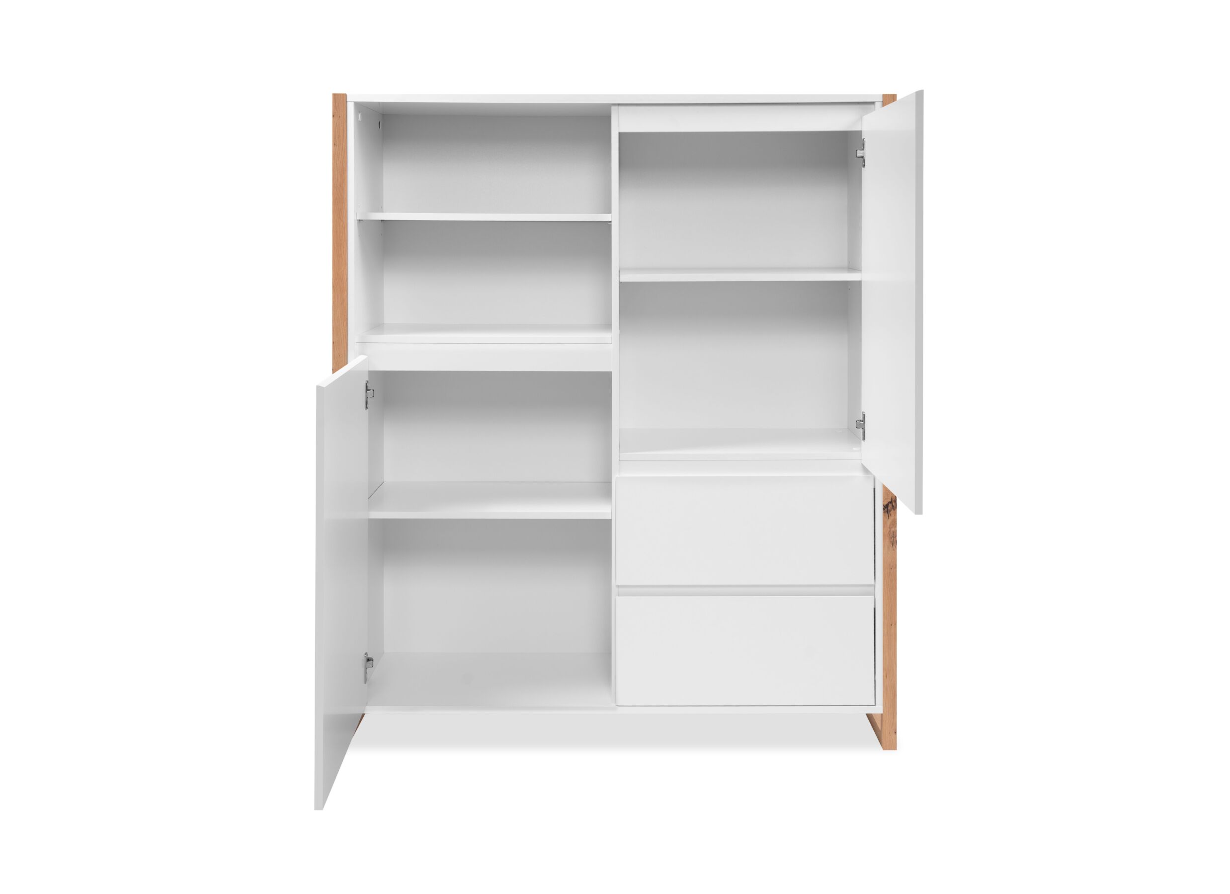 Indeling - Kast Denver 120x40x139cm - decor - wit & artisanale eik