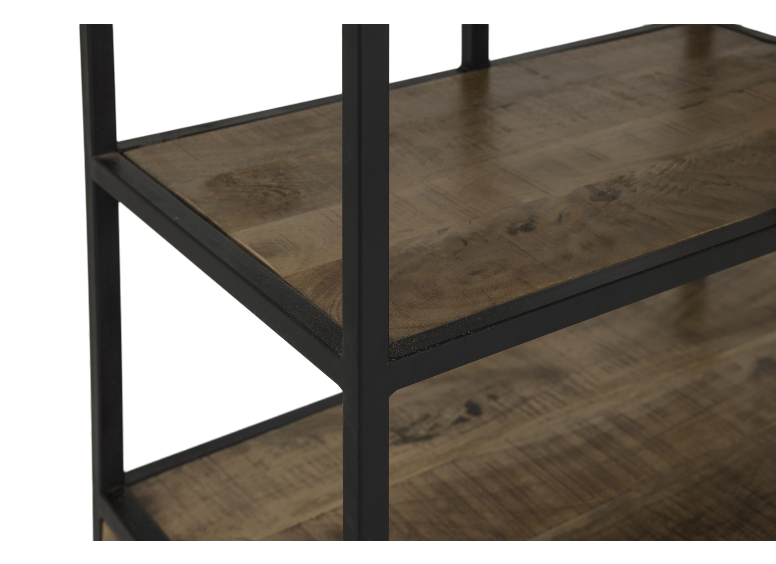 Detailfoto - Opbergrek Lucho 100x40x180cm - mango massief - naturel/zwart