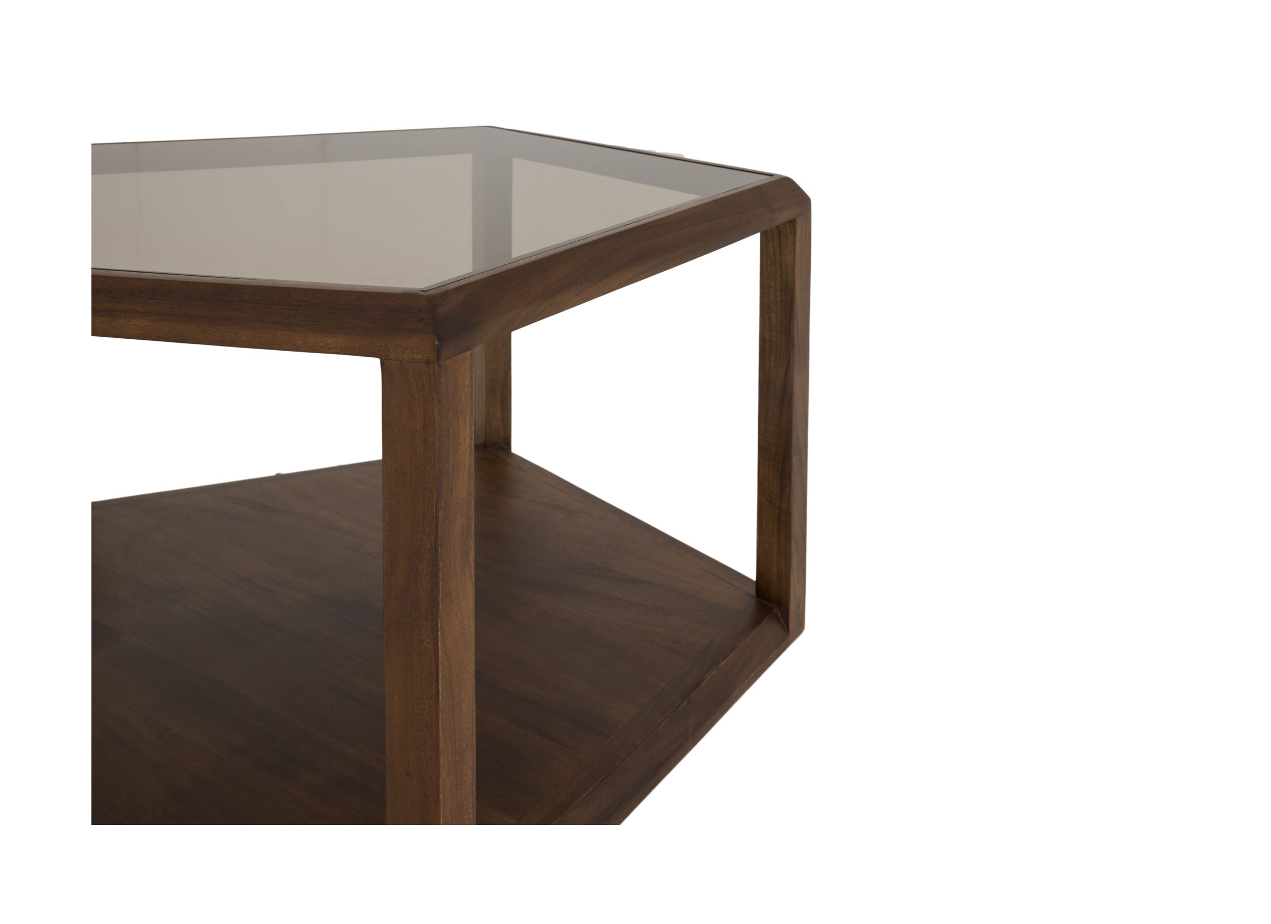 Detail - Table basse Pentagon 80,5x80,5x50cm - acacia massif - naturel