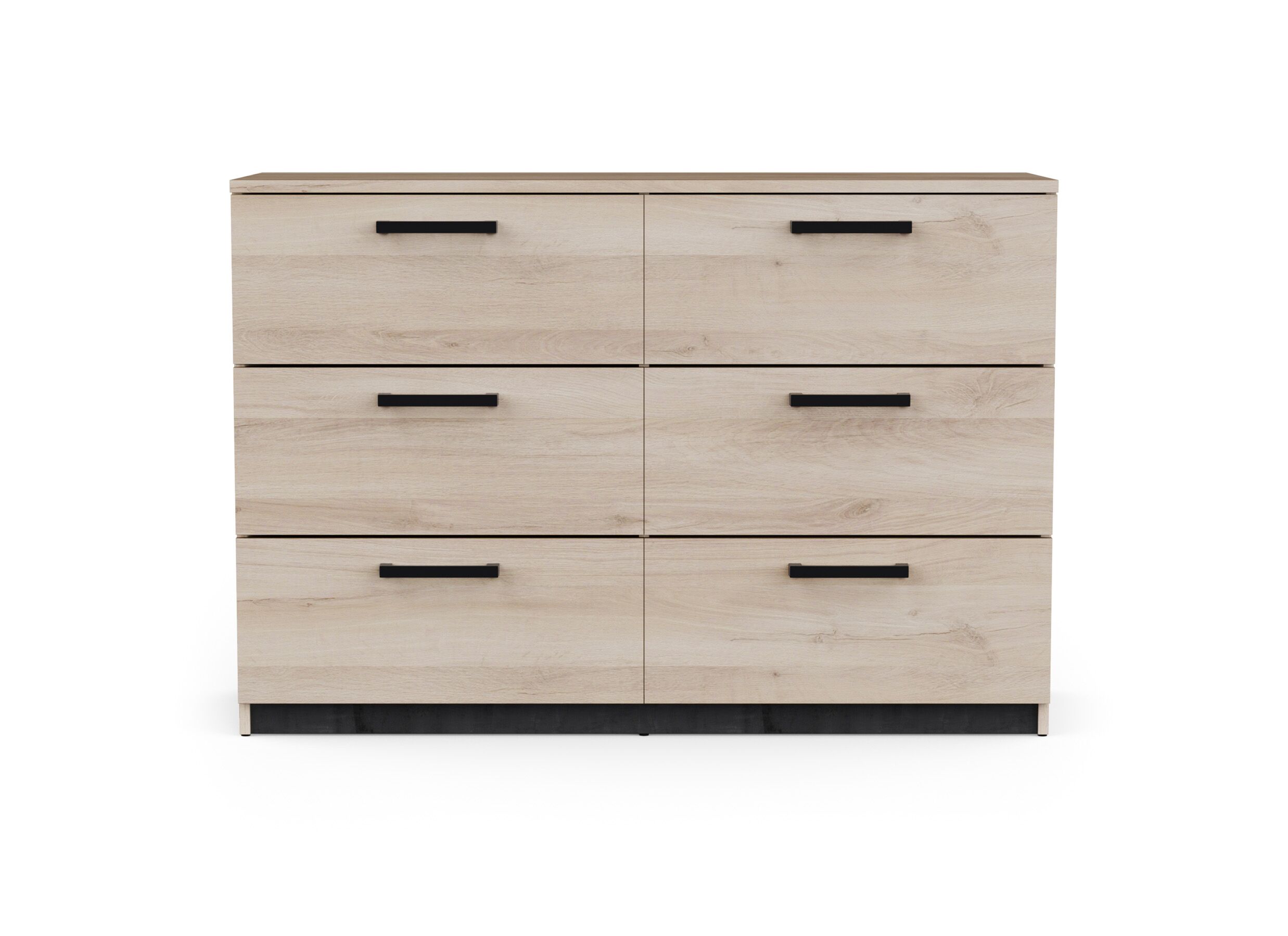 Aperçu - Commode Watson 119x81x41cm - décor - chêne kronberg/chêne waterford