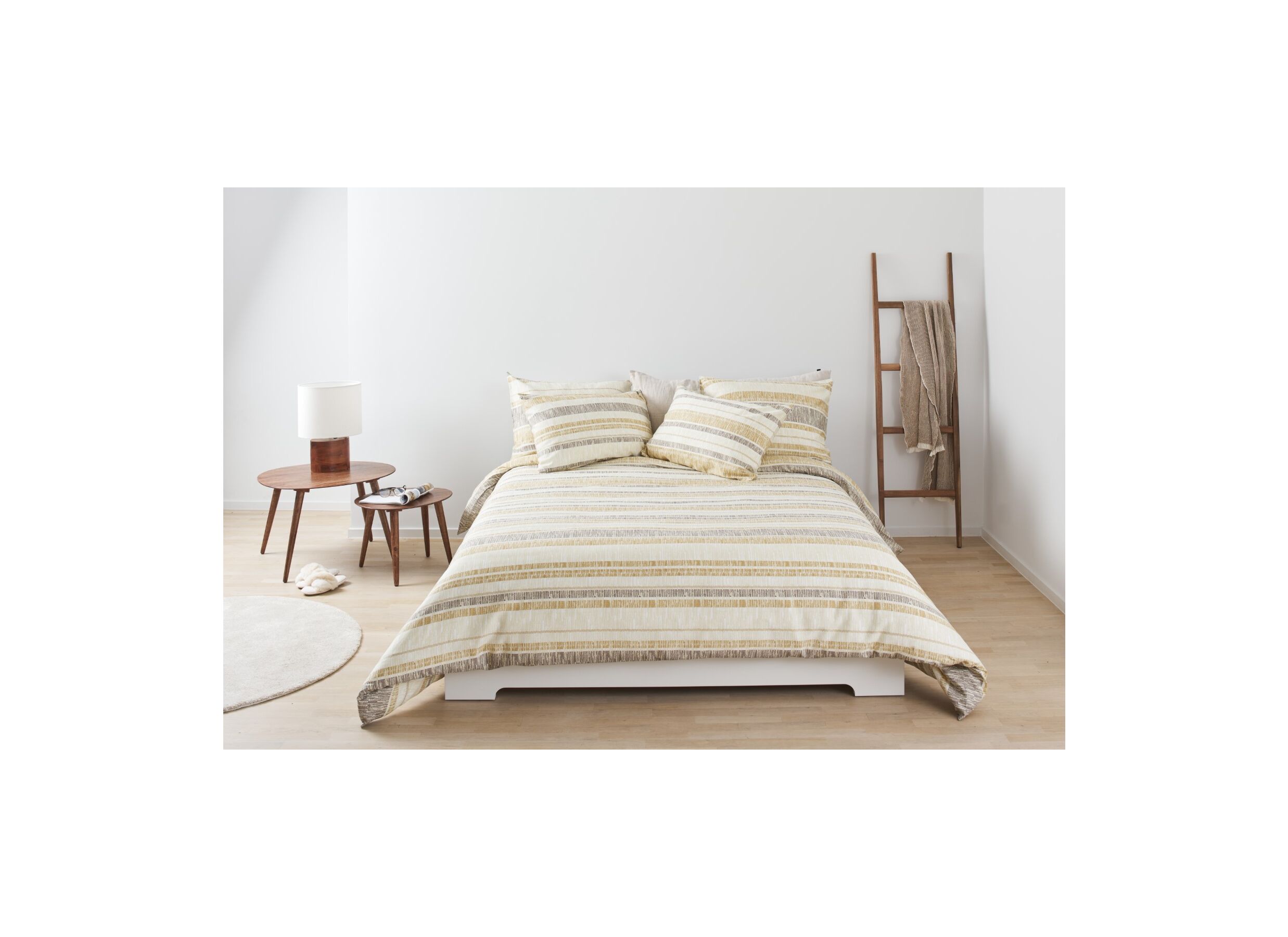 Foto ambiance - Housse de couette 200x200/220cm - satin - multicolore