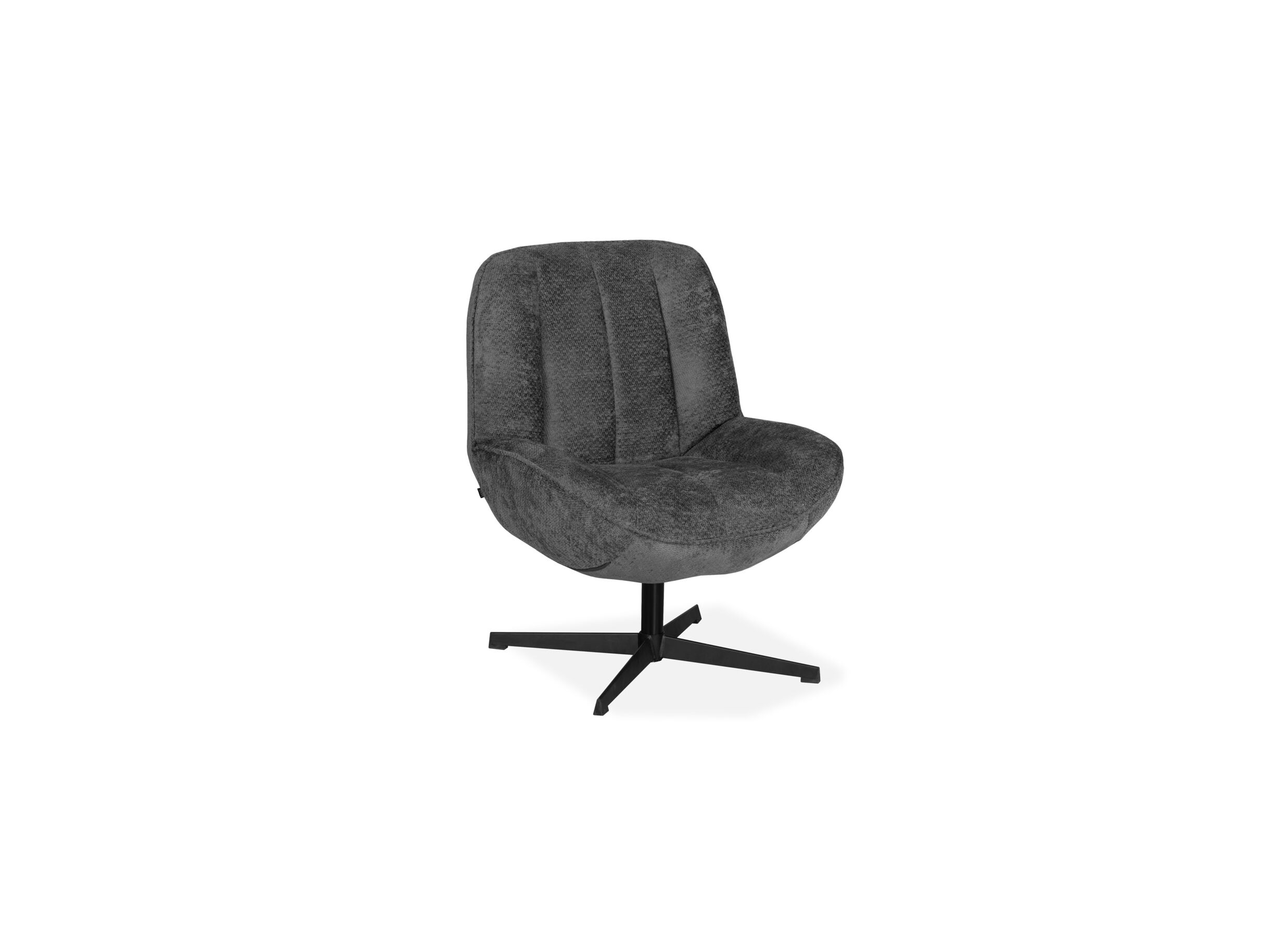 Fauteuil Zuma tissu anthracite - Fauteuil Zuma 73x80x89cm - tissu - anthracite