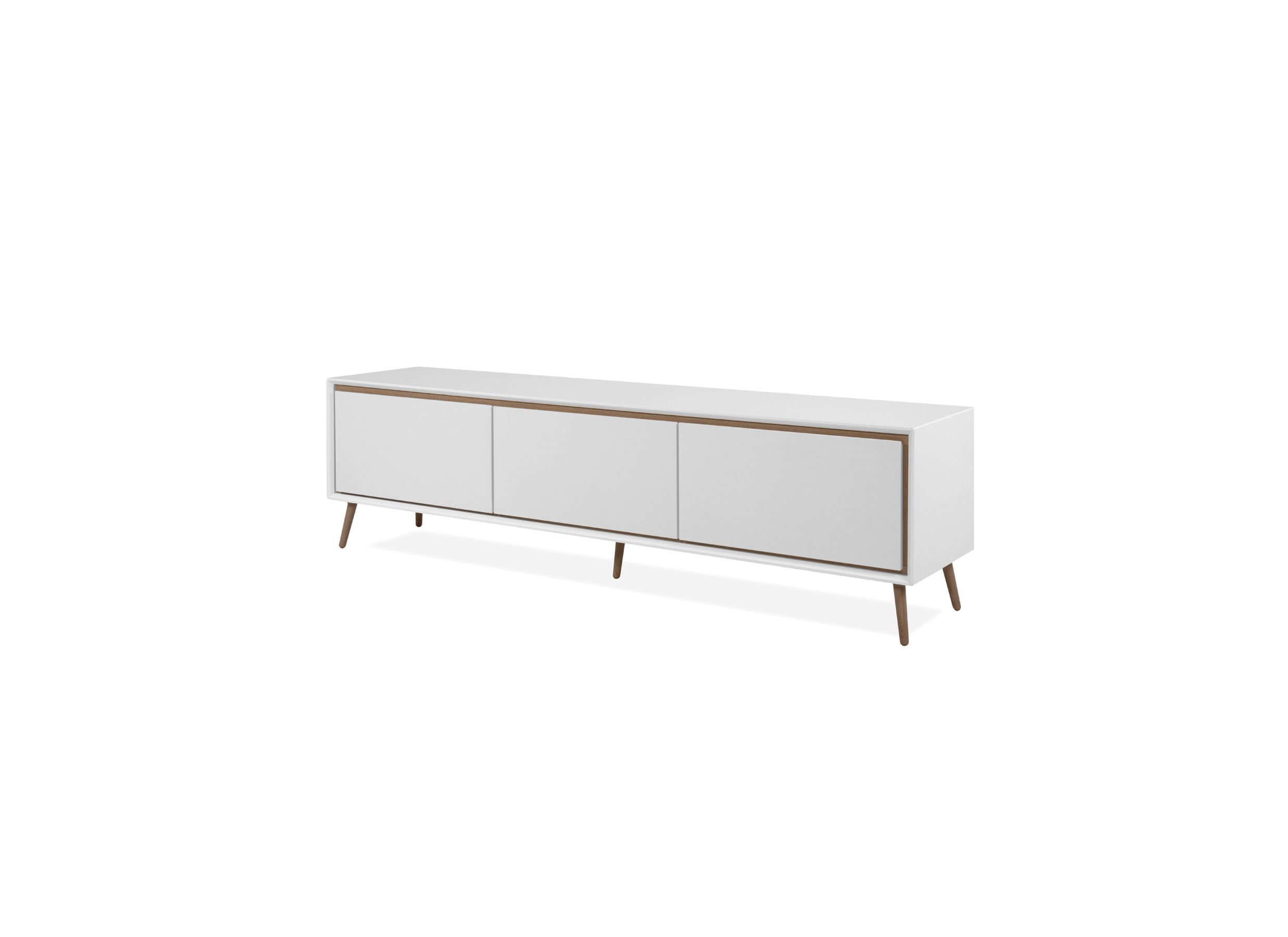 Aperçu - Meuble TV Arona 175cm - mélamine - blanc