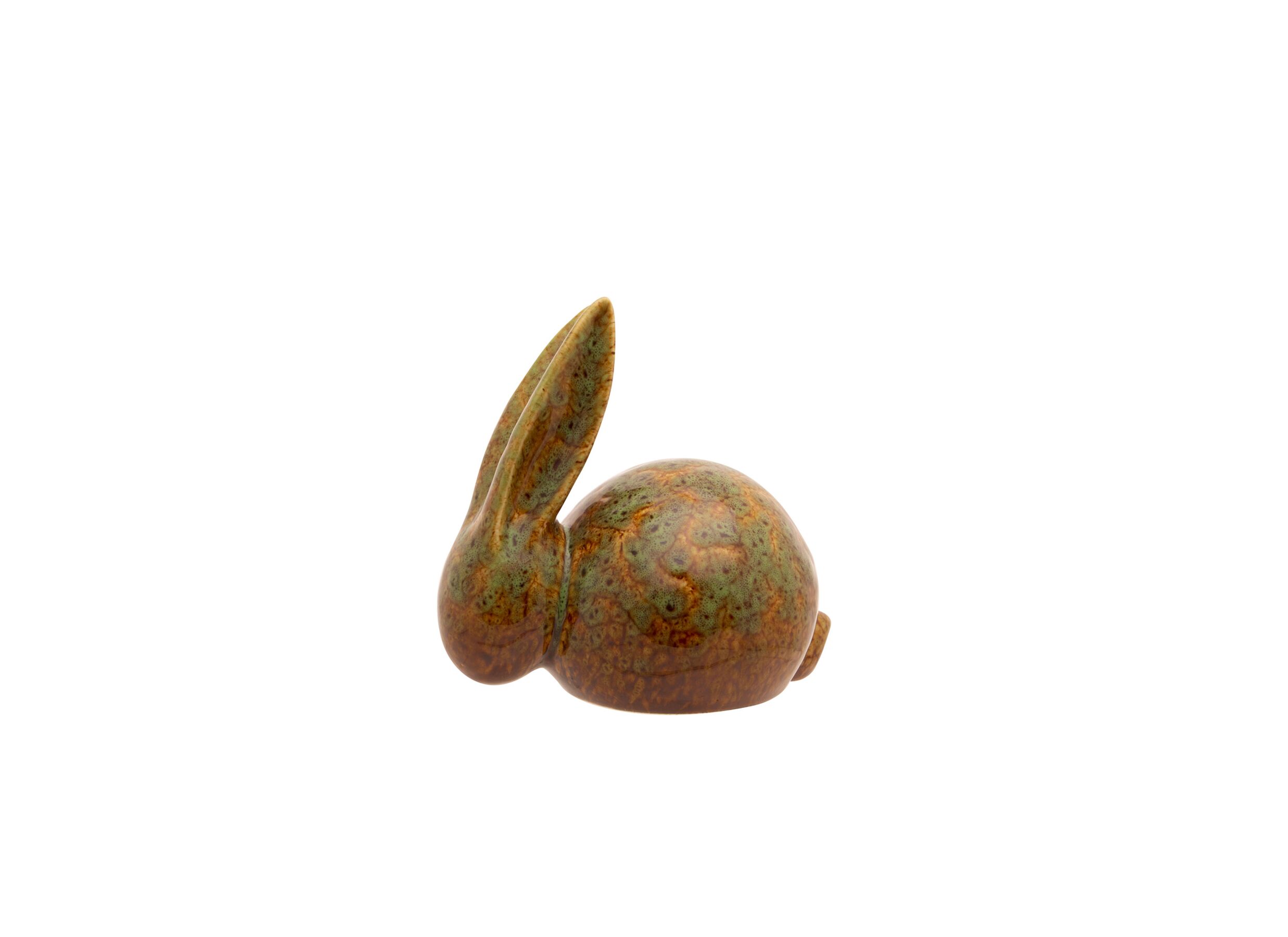 Plus Important - Statuette Lapin Bicolor Moutarde H14,5cm