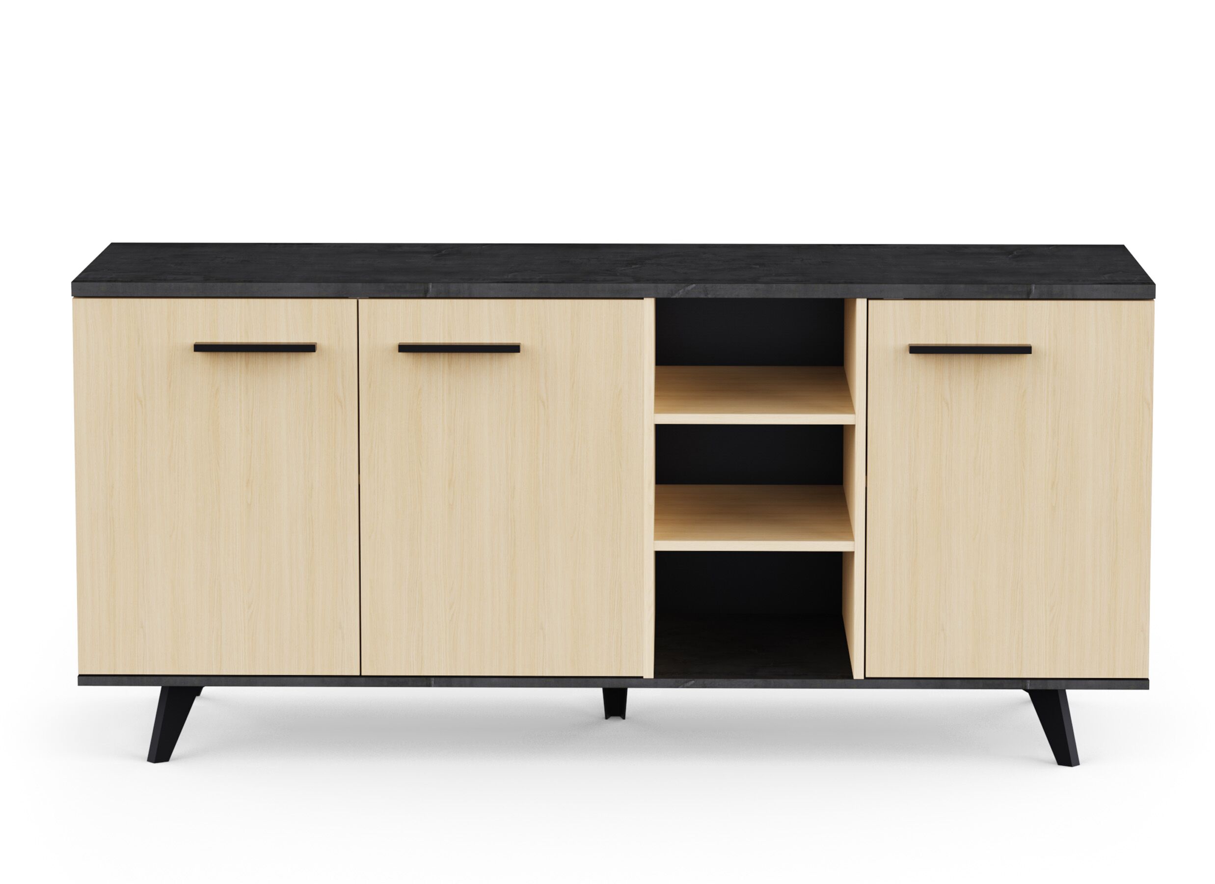 Aperçu - Buffet Kent 161cm - décor - chêne de fil & sidewalk
