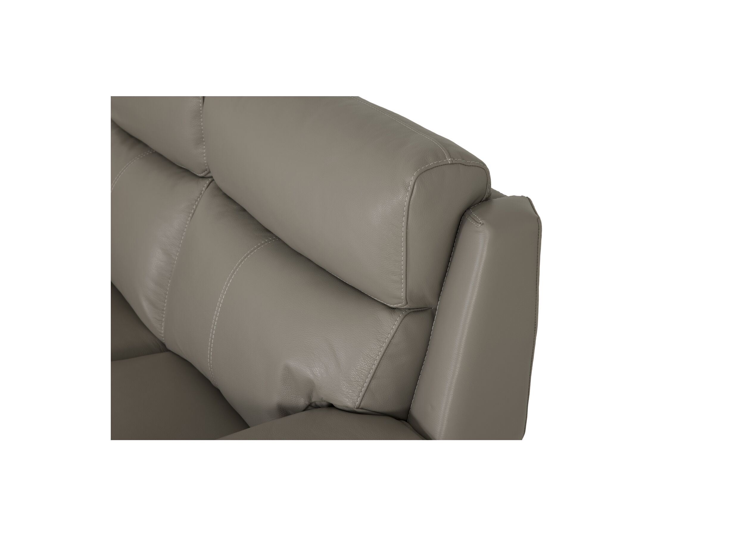 Detailfoto - Zetel Singer 2,5-zit - leder - taupe