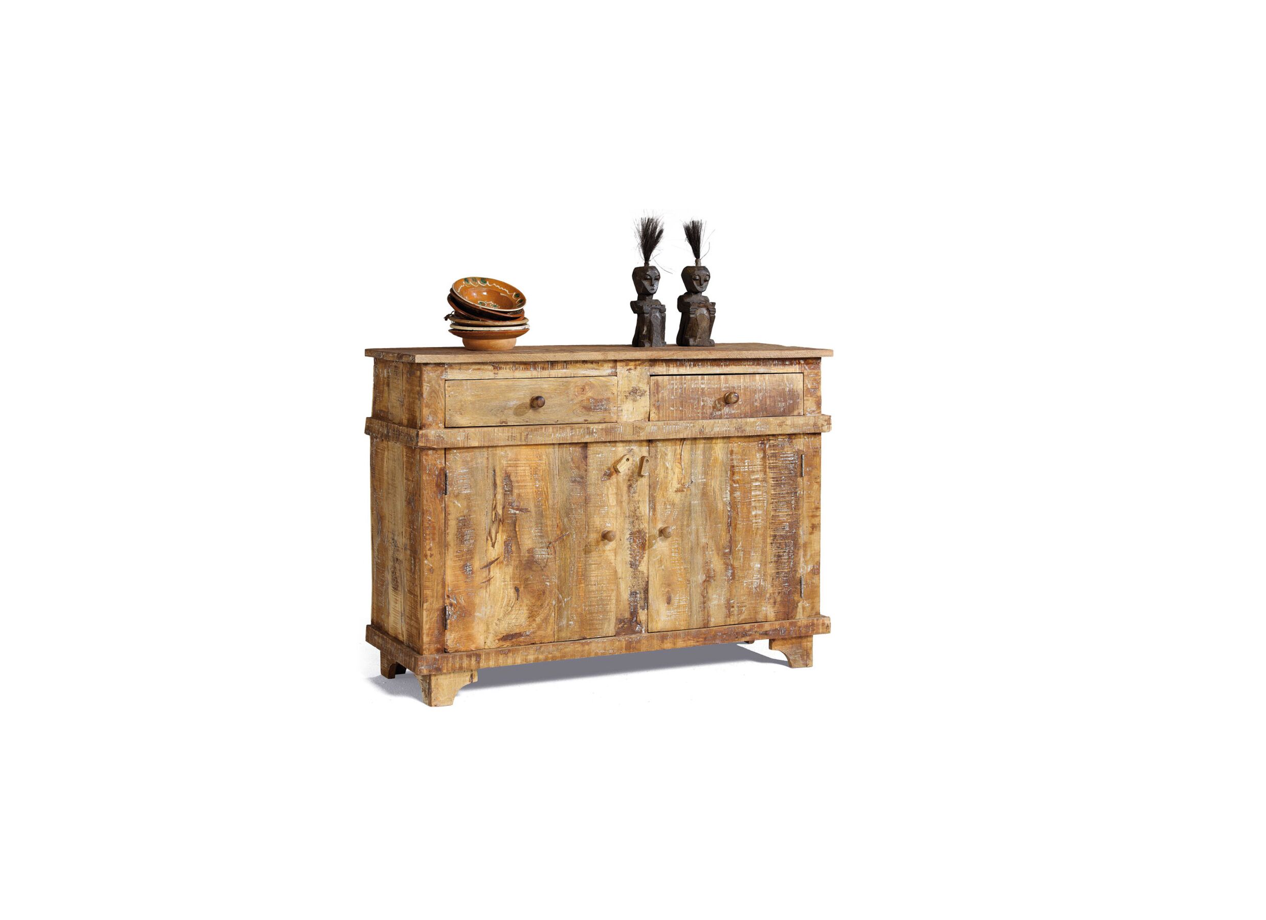 Kast Sacco 120x40x90cm - mango massief - naturel
