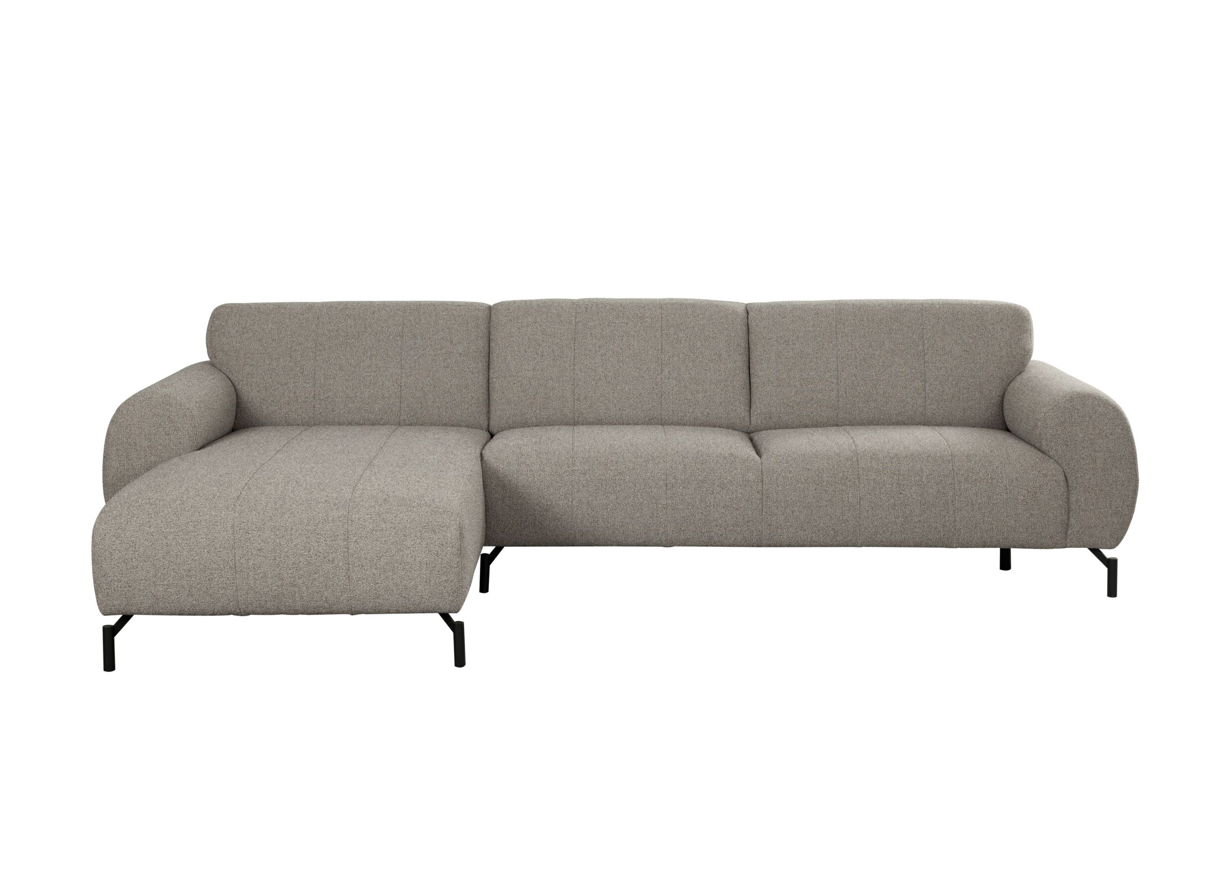 Overzichtsfoto - Hoeksalon Eron 331x182cm - stof - taupe