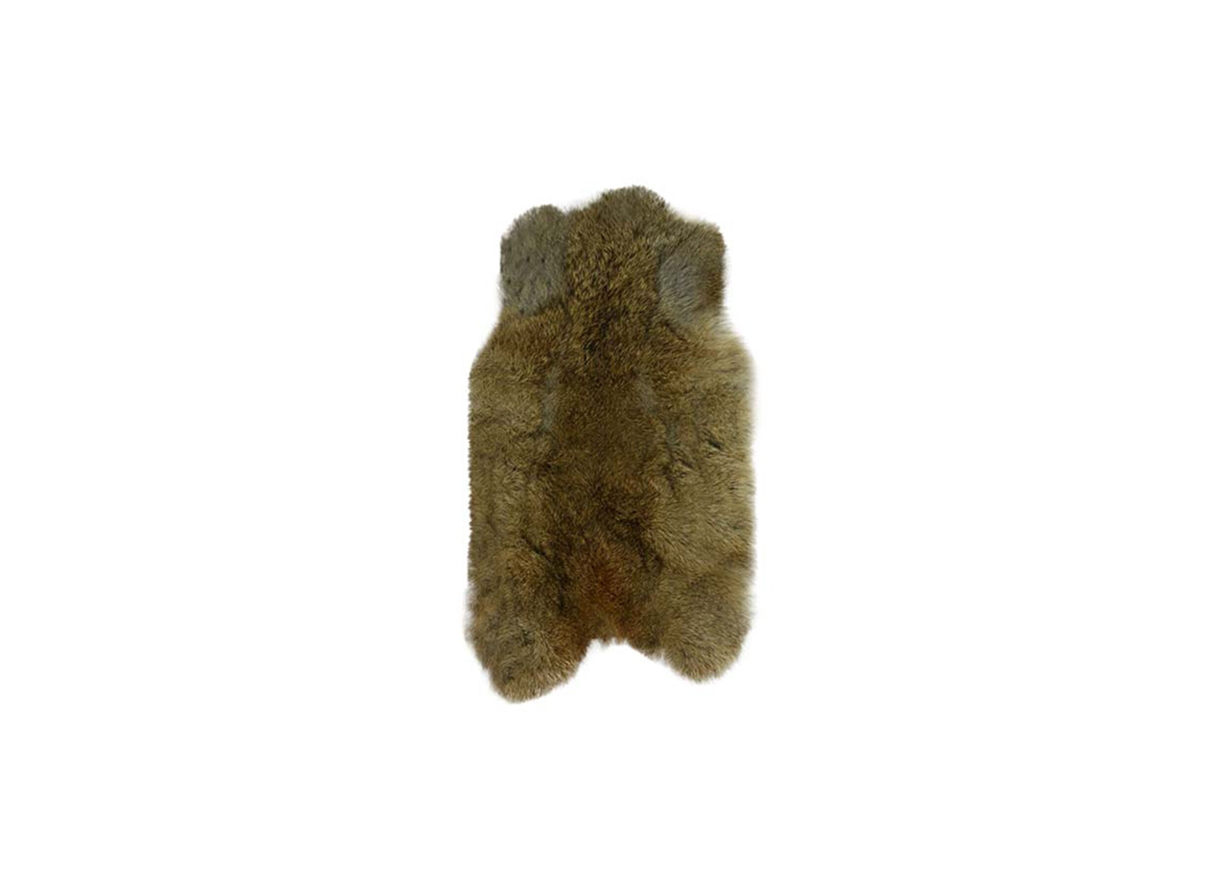 Fourrure de lapin 30x40cm brun - Fourrure de lapin 30x40cm brun