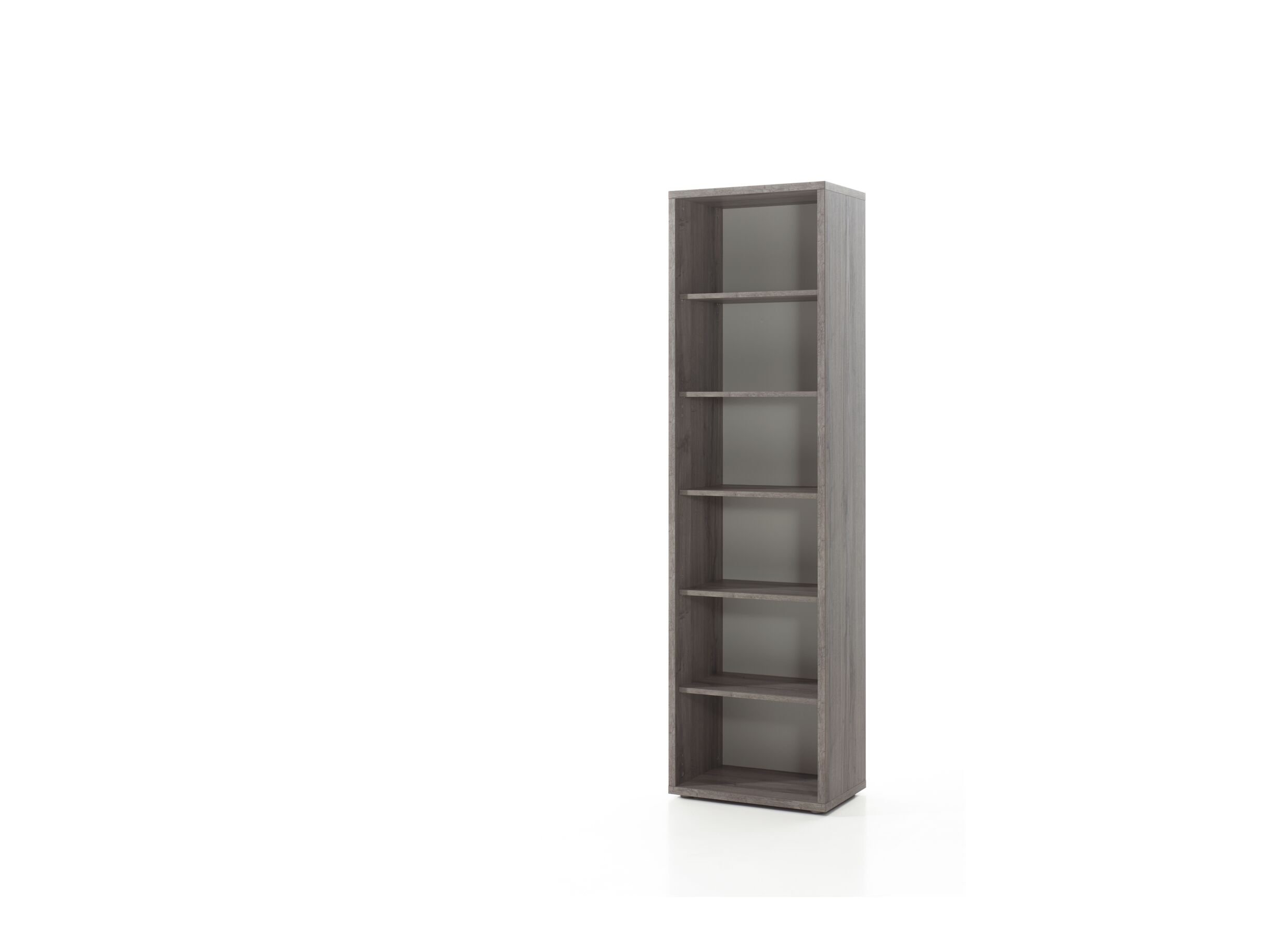 Bibliothèque Pronto 2 60x216x40cm - mélamine - sherman gris
