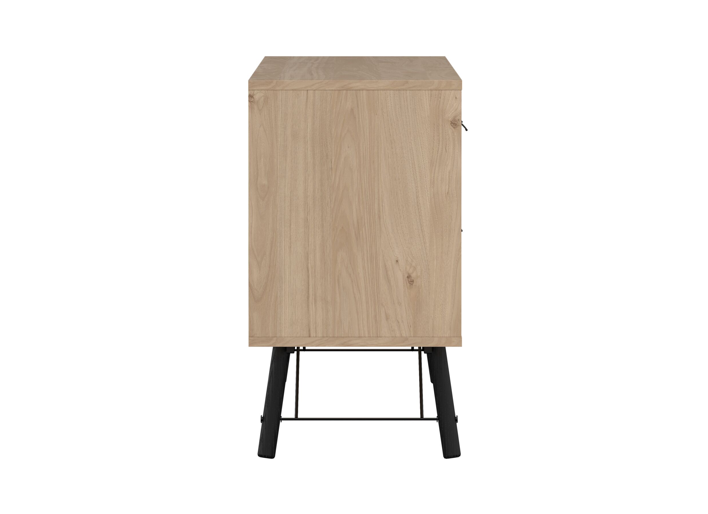 Aperçu - Buffet Ry 151cm - panneau décor - marron & noir