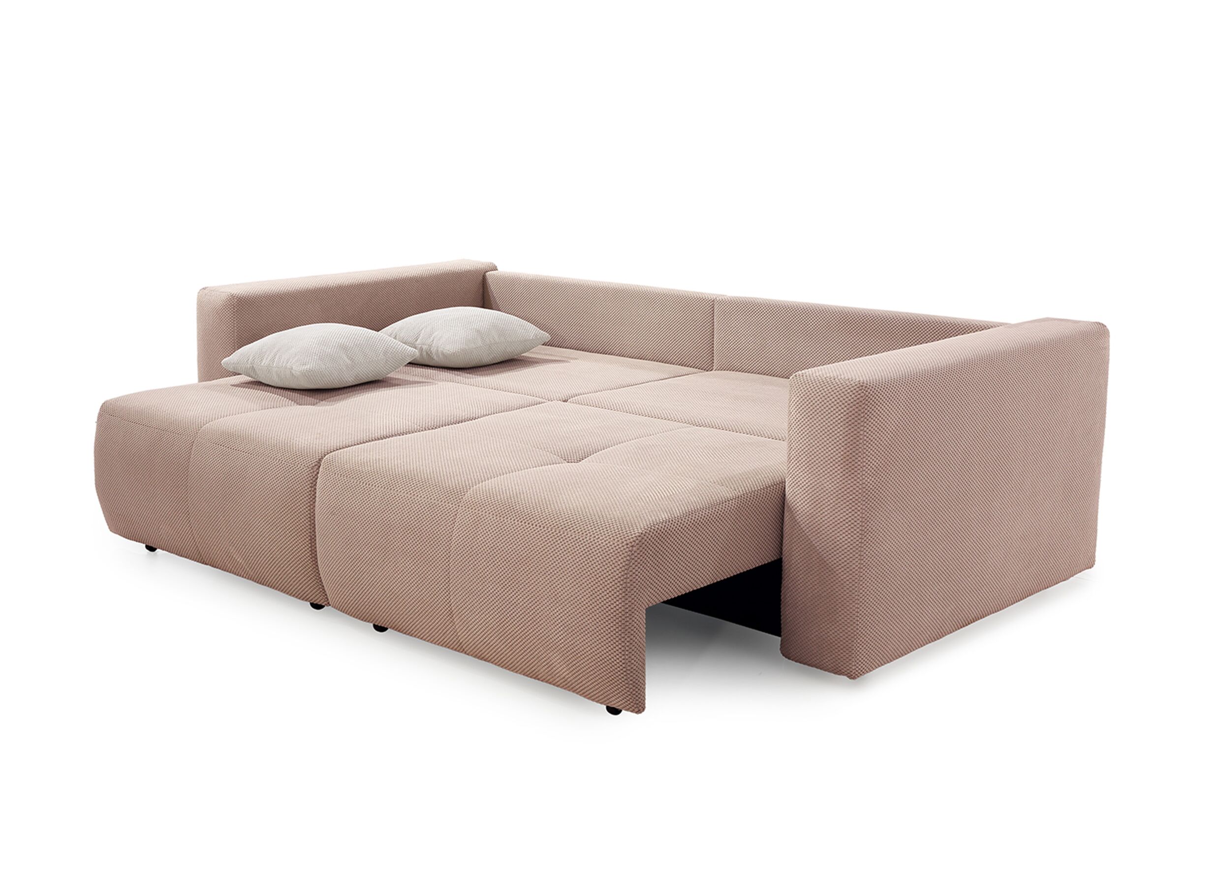 Overzichtsfoto - Zetel Relax Bigsofa 4-zit - stof - rosa