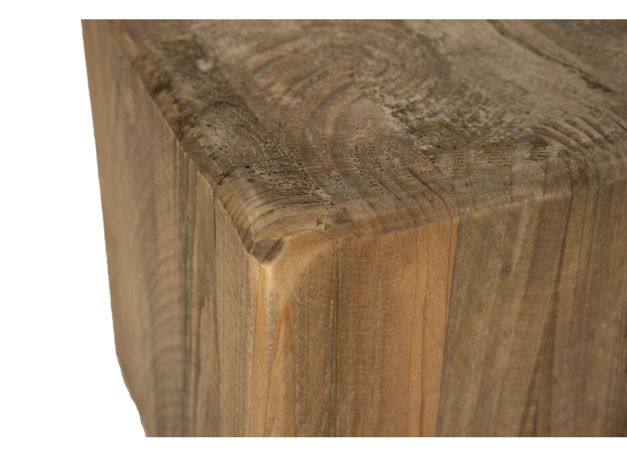 Detail - Colonne Qubit 15x15x15cm - sapin massif recyclé - naturel