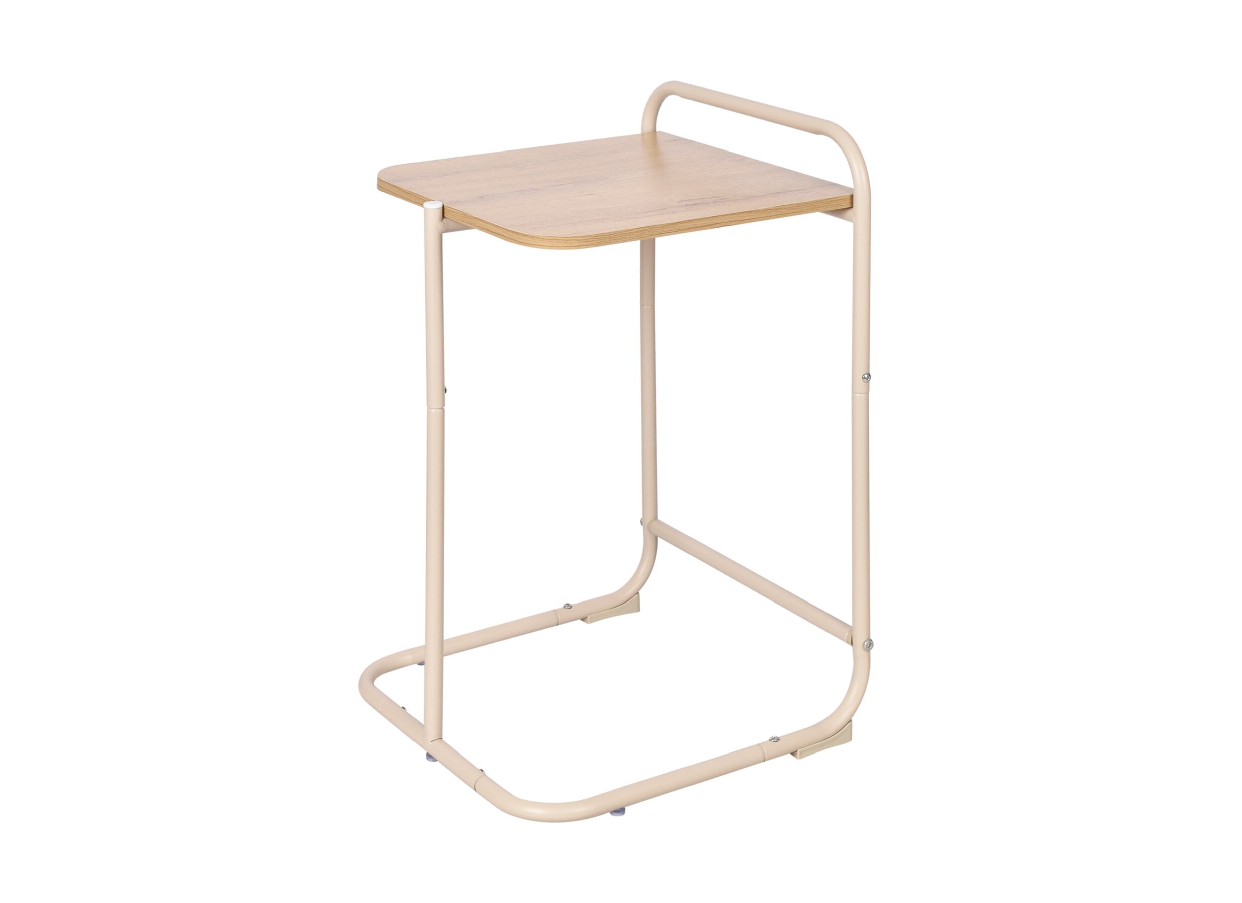 Bijzettafel Dunst 35x35x56cm - metaal & MDF - beige - Bijzettafel Dunst 35x35x56cm - metaal & MDF - beige