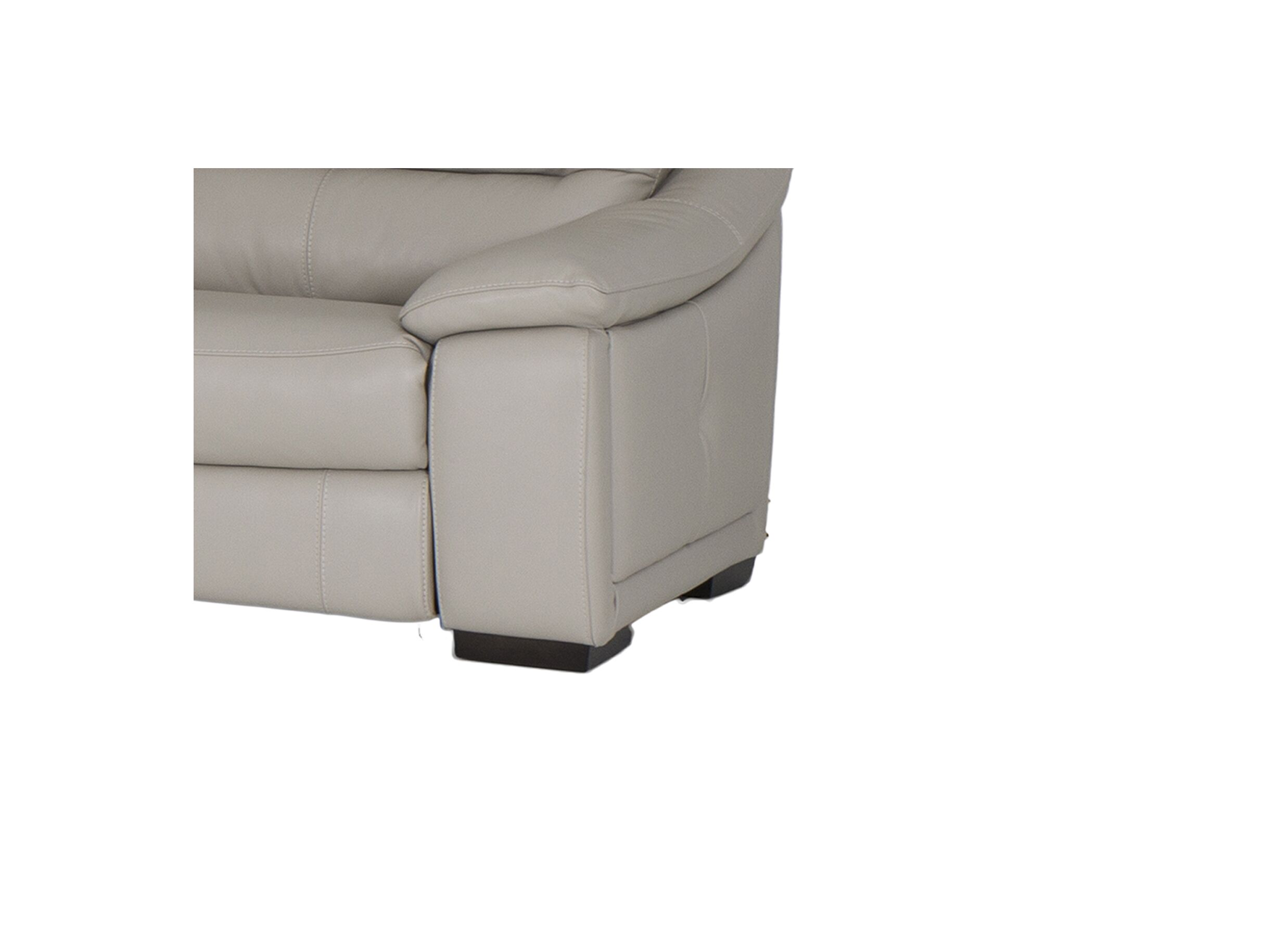 Detailfoto - Zetel Elegy 2,5-zit - leder - grijs