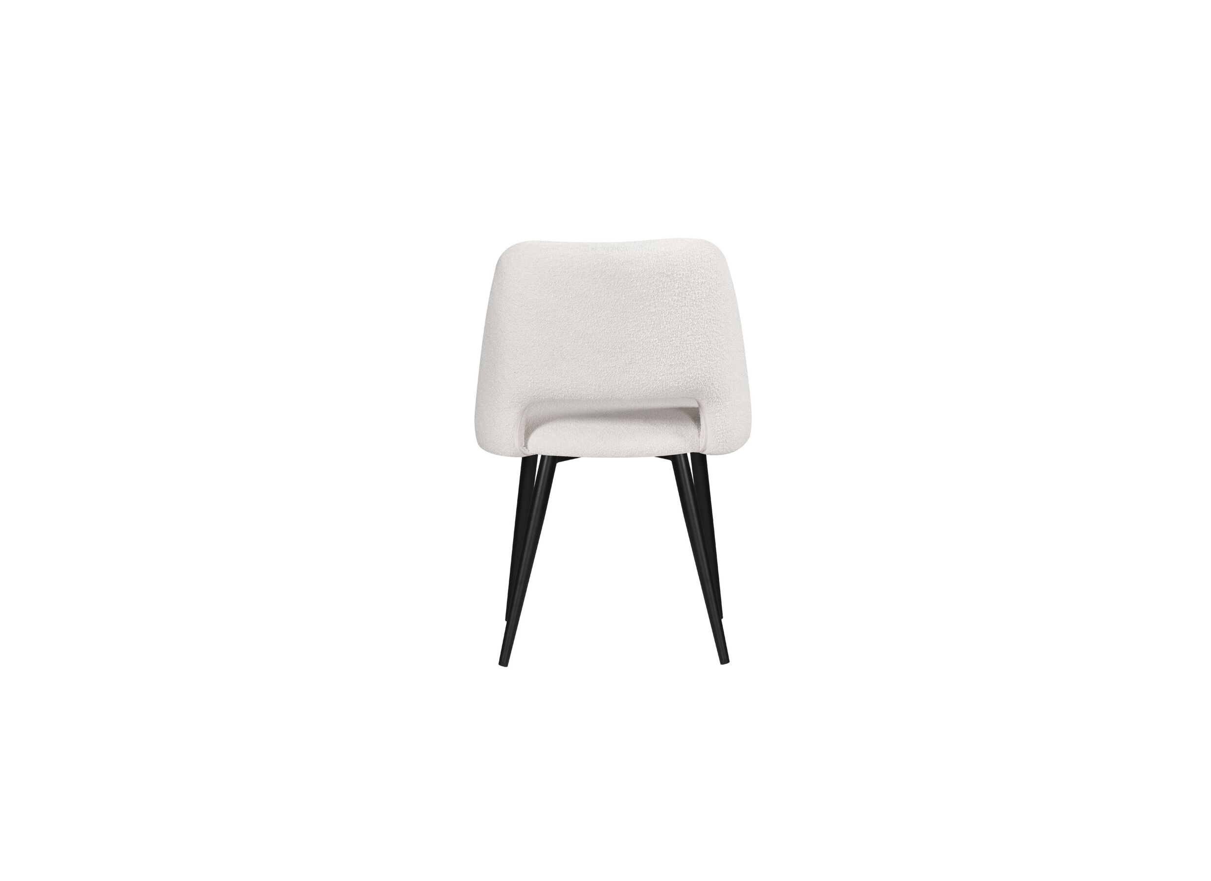 Stoel Vega 55x54x81cm - stof - wit