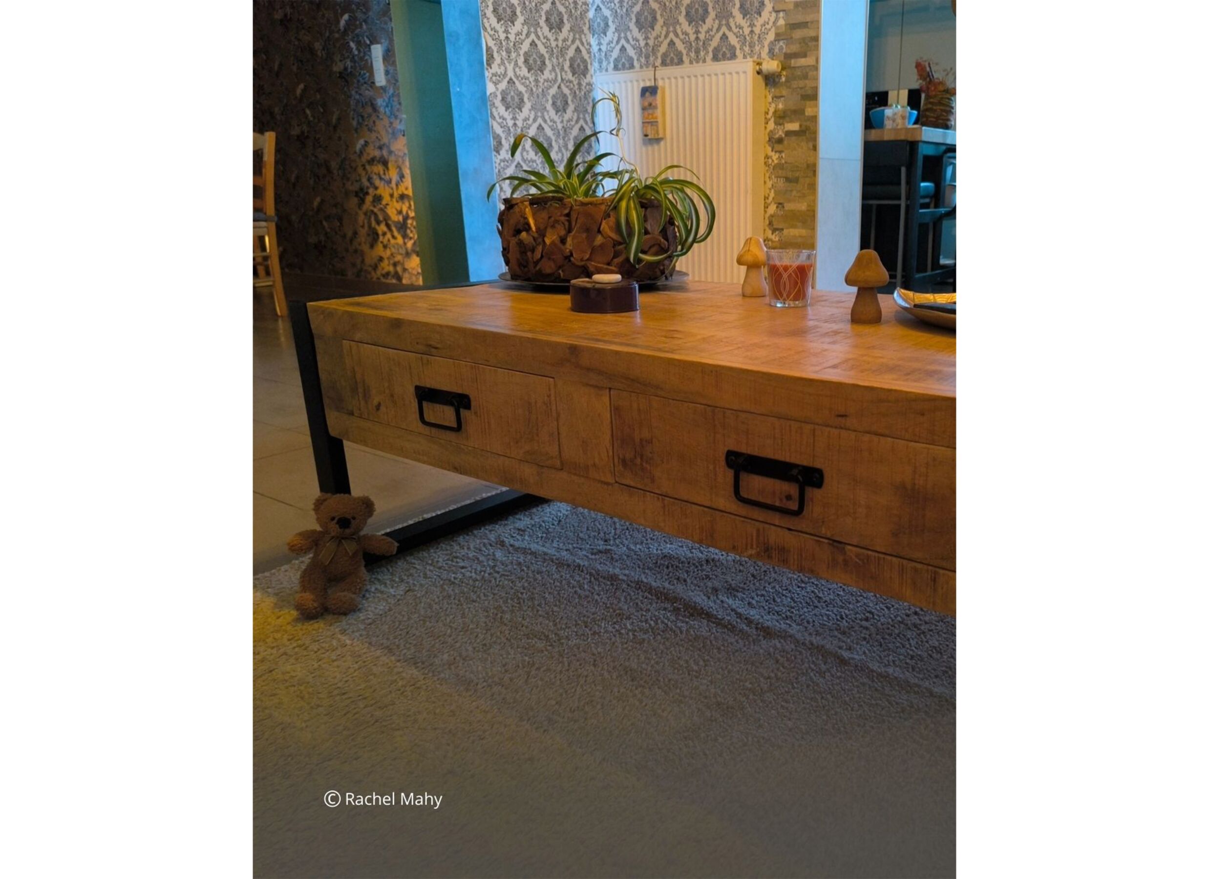 Sfeerfoto - Salontafel Sanguine 120x60cm - mango massief - natuur