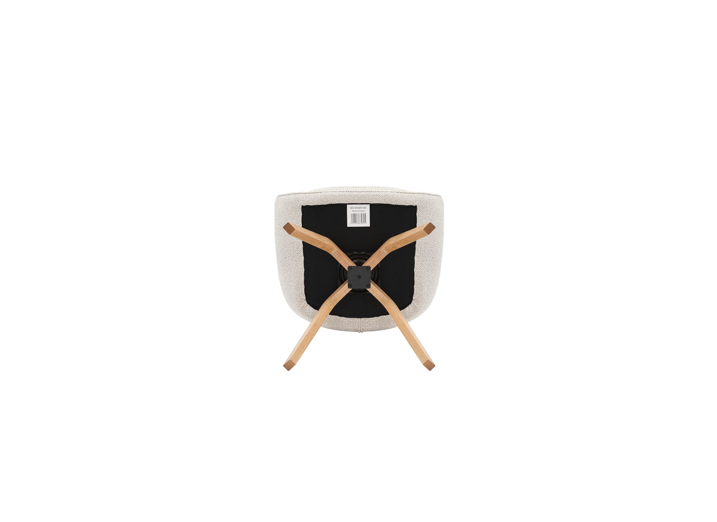 Detail - Chaise coque Tristan 63x62,5x86,5cm - fibre polyester - beige