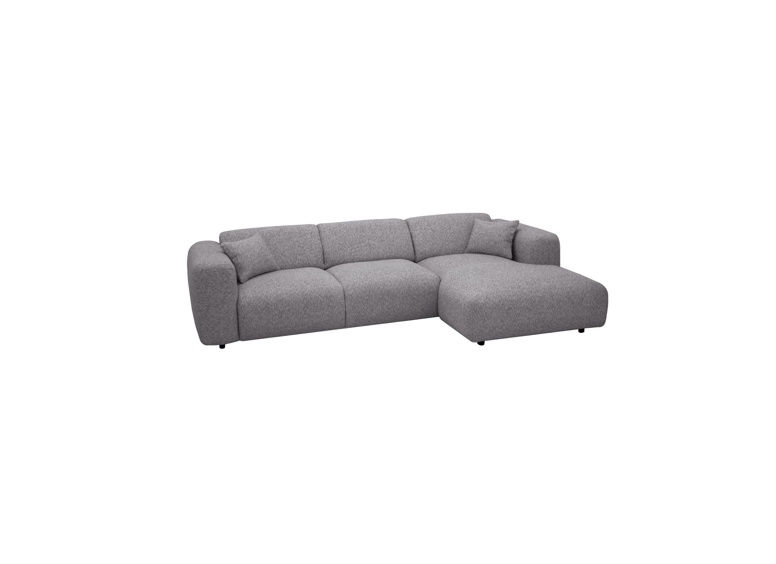 Plus Important - Canapé d'angle Cloud 280x165cm - tissu - anthracite