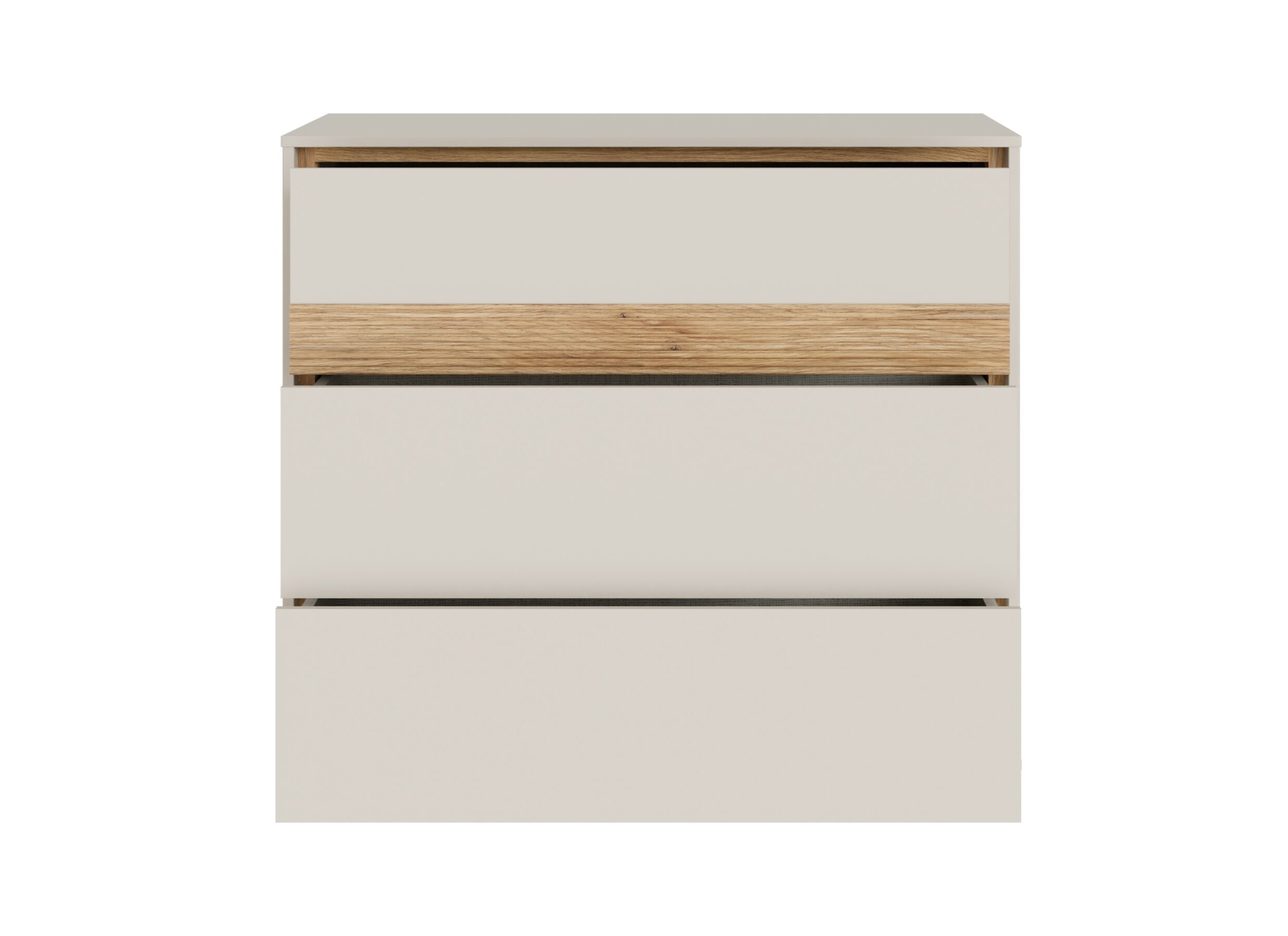 Aperçu - Commode Wexlin 96x50x84cm - décor - sand & mauvella oak