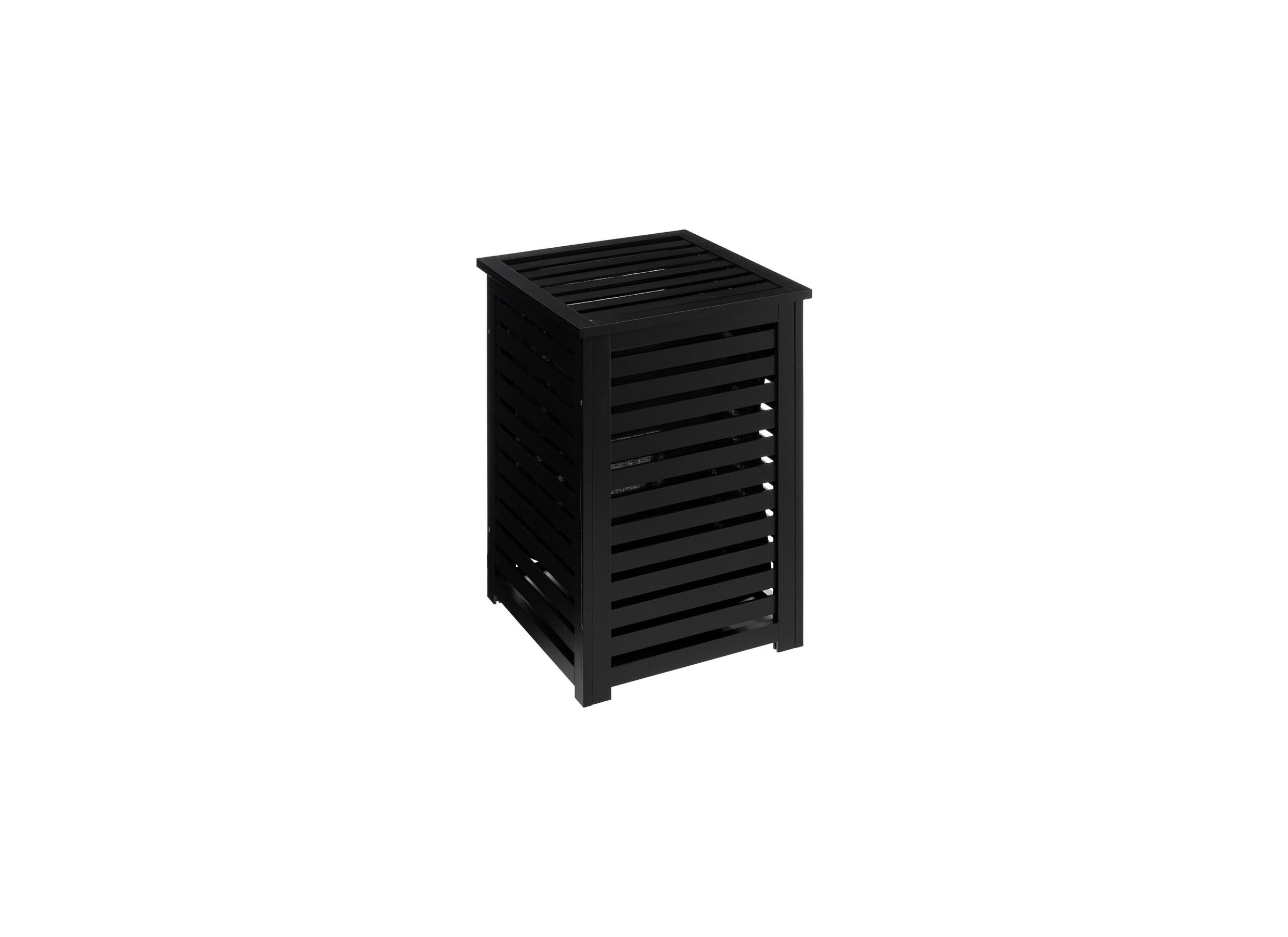 Linnenmand 40x38x58cm zwart