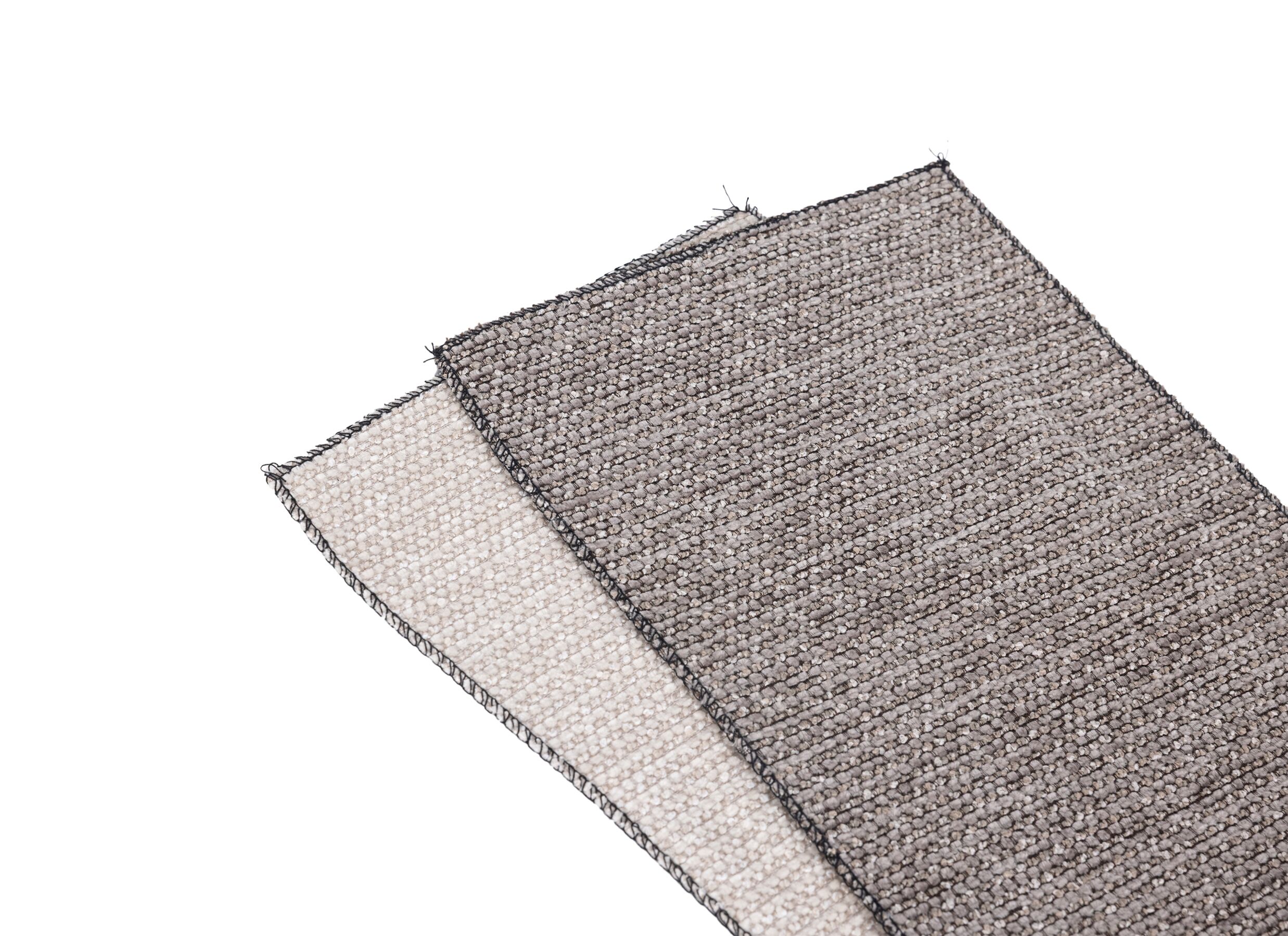 Couleurs - Canapé d'angle Perfume 284x224cm - tissu - gris clair avec relax