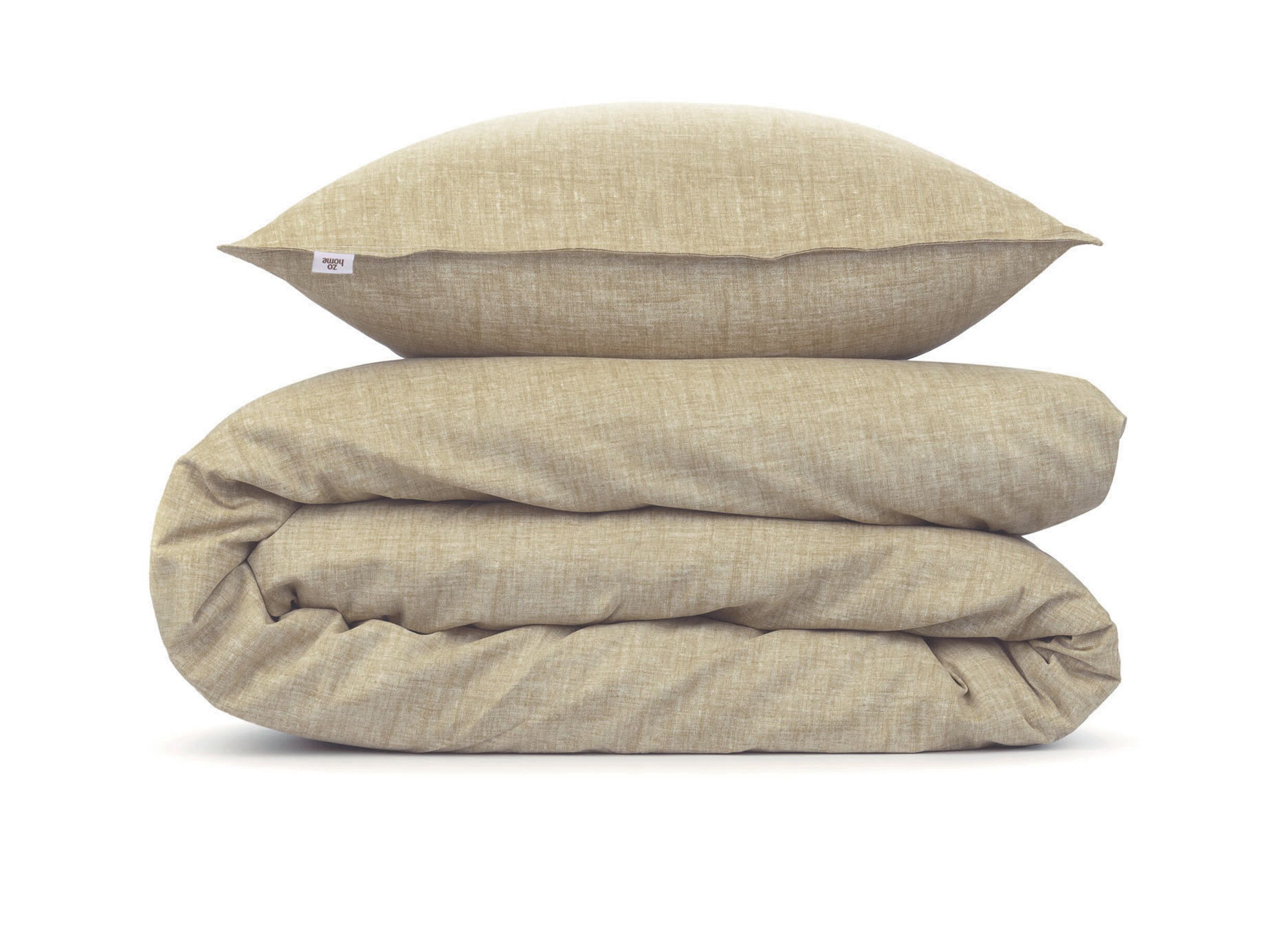 Aperçu - Housse de couette Zohome 240x220cm - coton - tan brown