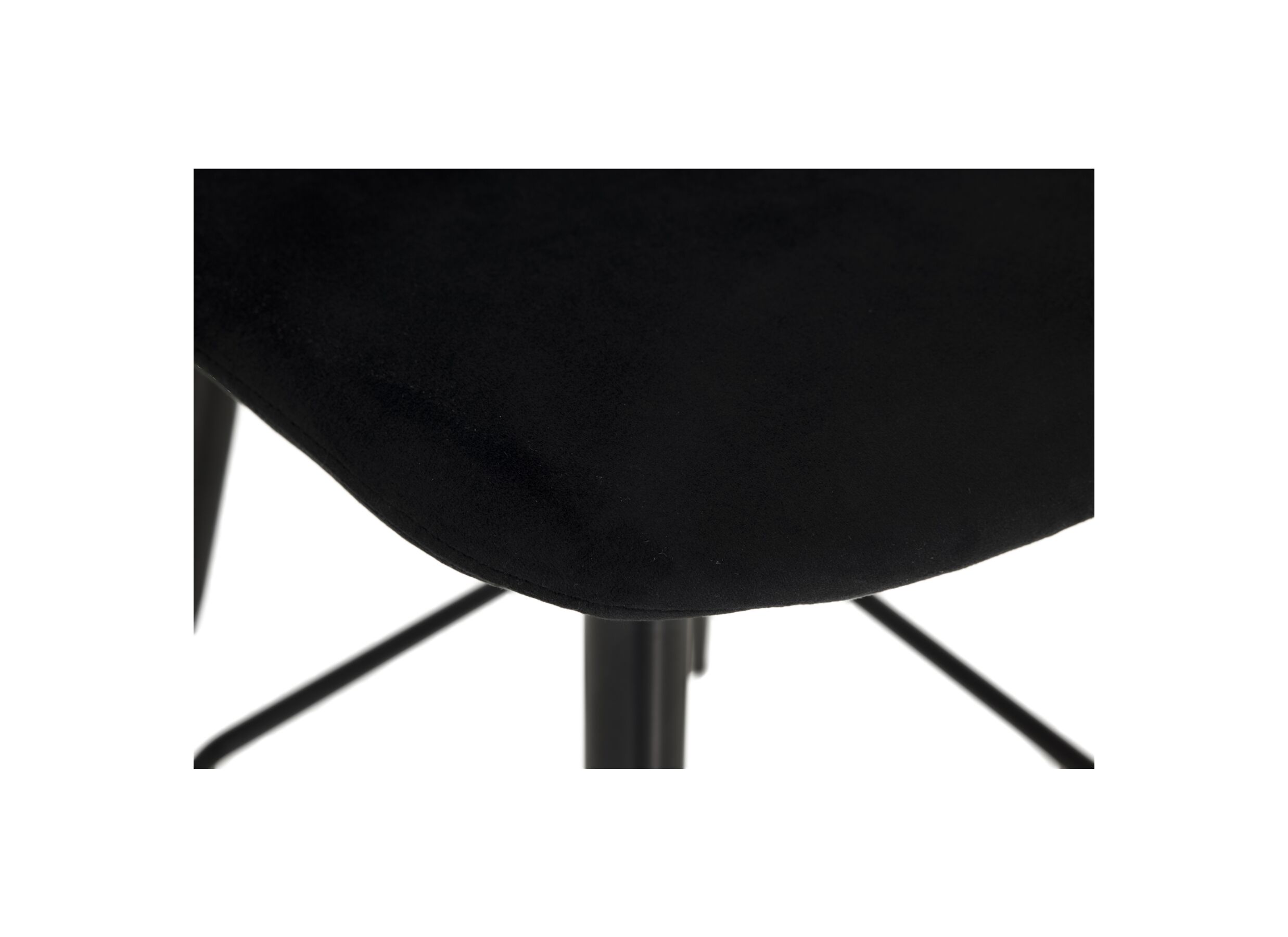 Detailfoto - Barstoel Charlton ZH66cm - stof - zwart