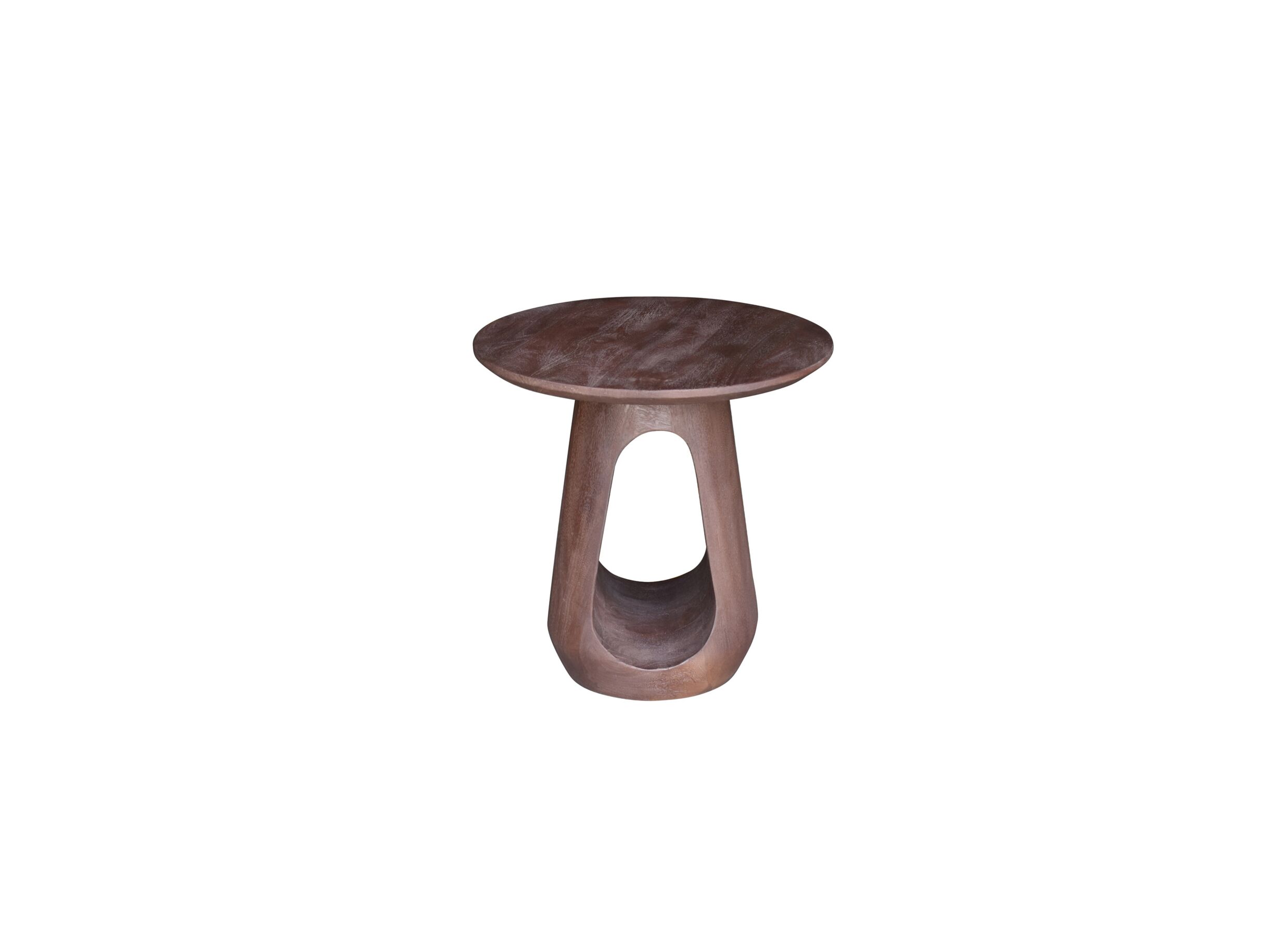 Aperçu - Table d'appoint Mangata Ø50cm - manguier massif - marron