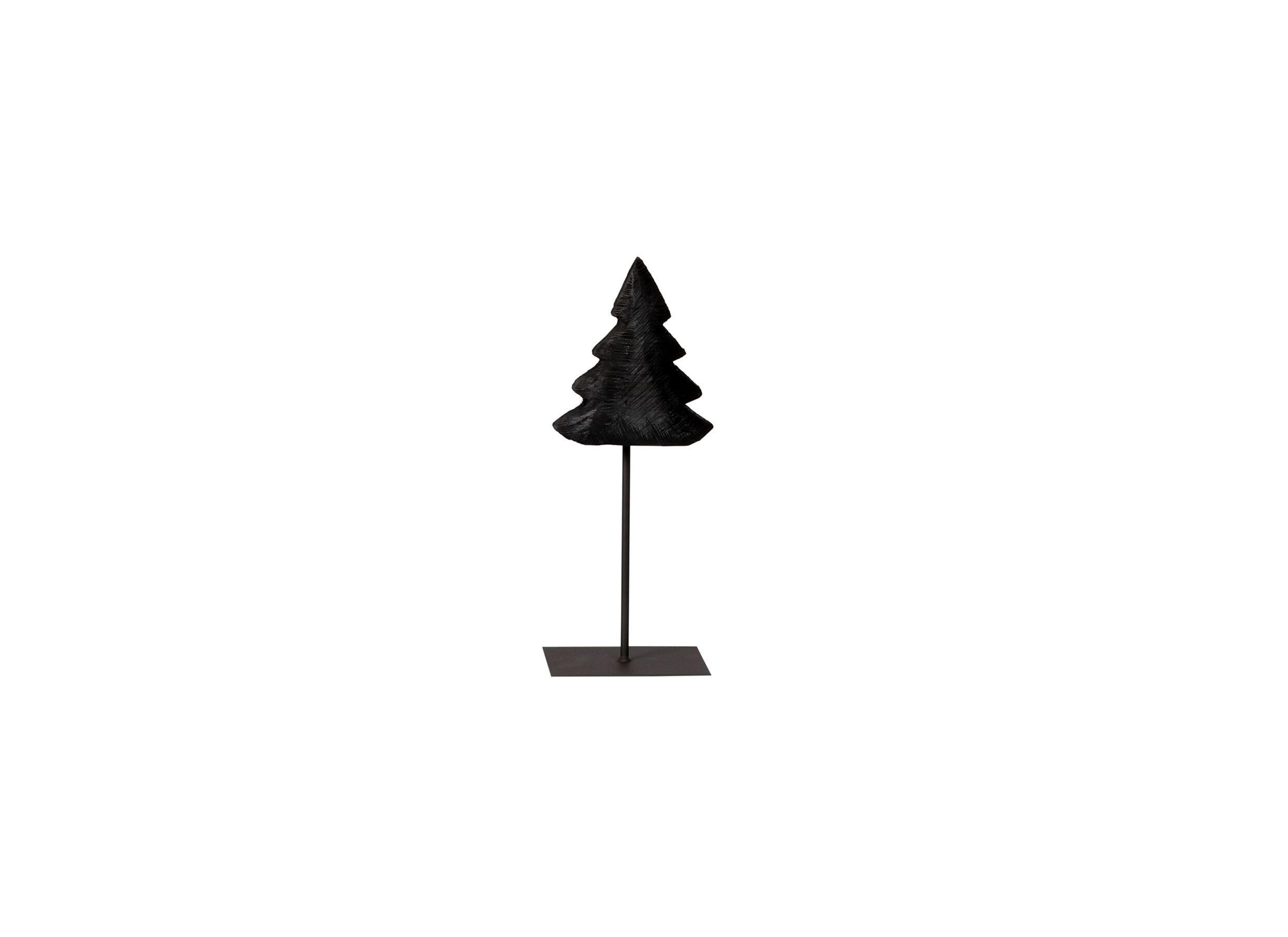 Hoofdfoto - Kerstboom op voet H58cm - hout massief & metaal - zwart