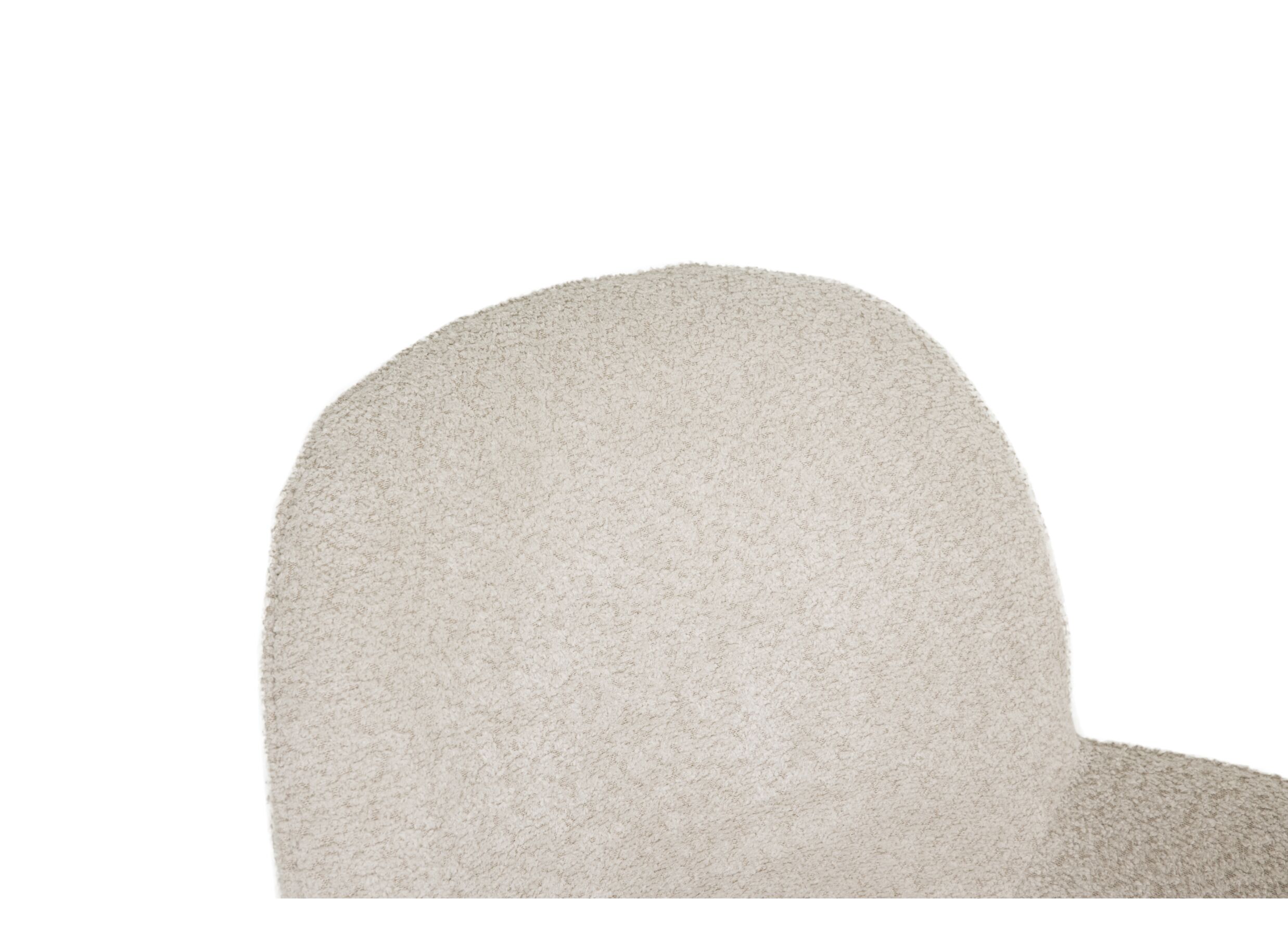 Detail - Chaise pivotante Adrian 60x58x86cm - polyester - blanc