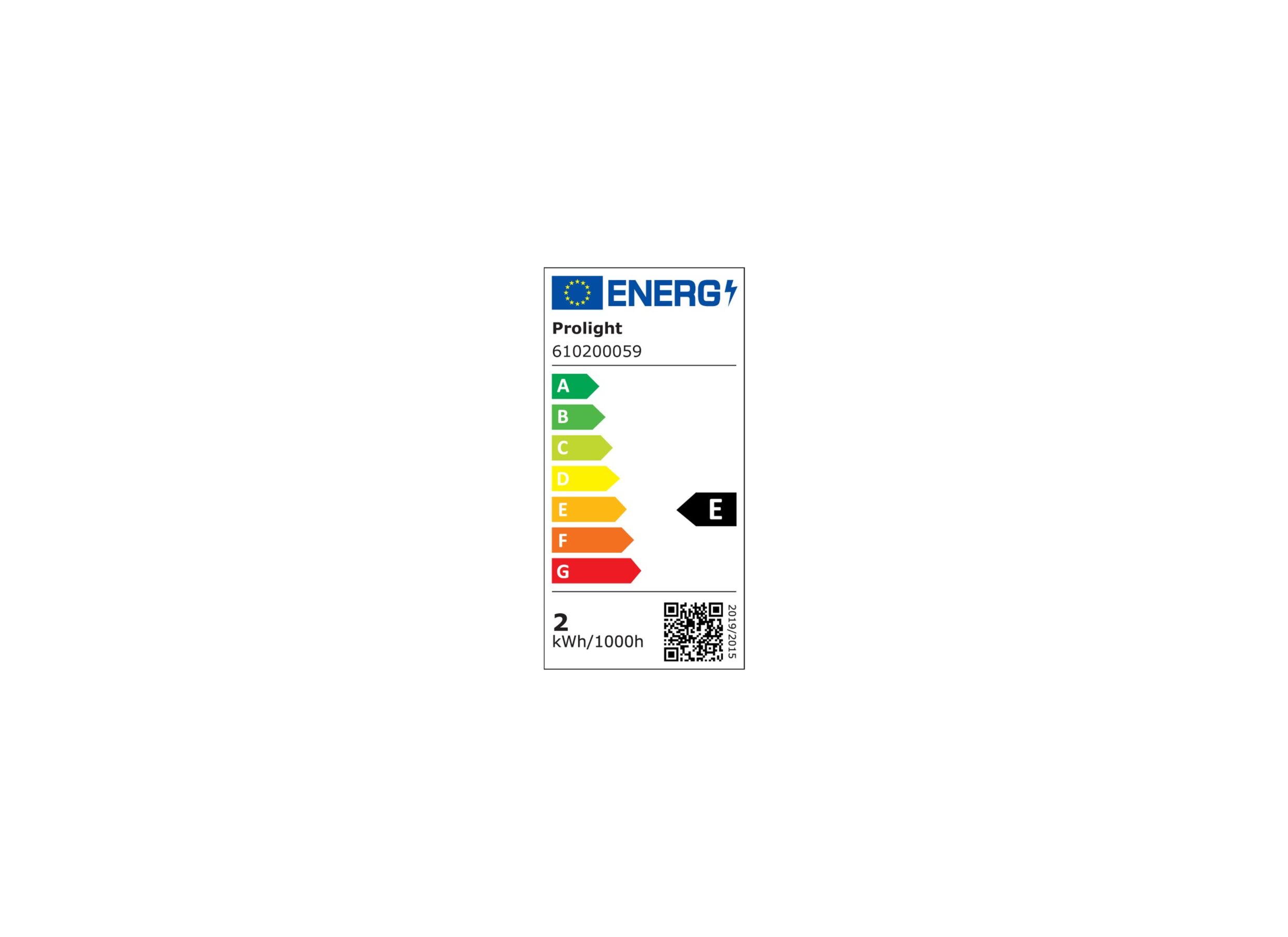 Label énergétique - Ampoule LED 1x2.1W E14