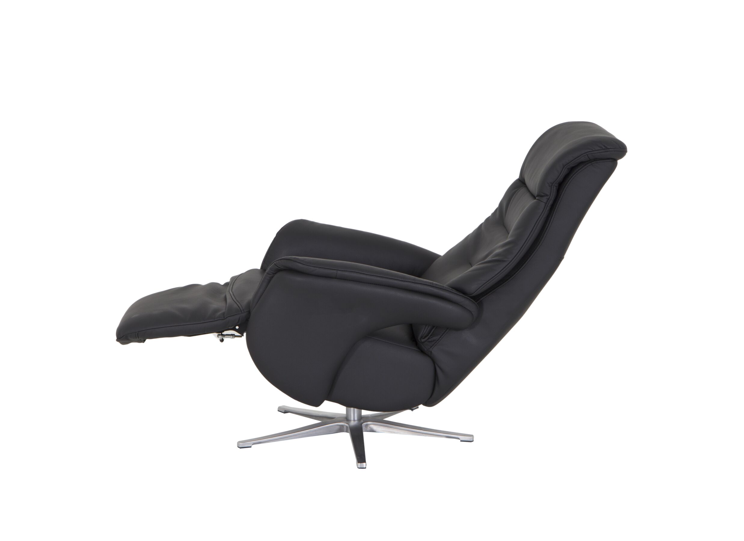 Relaxzetel Visione elektrisch - lederlook - zwart