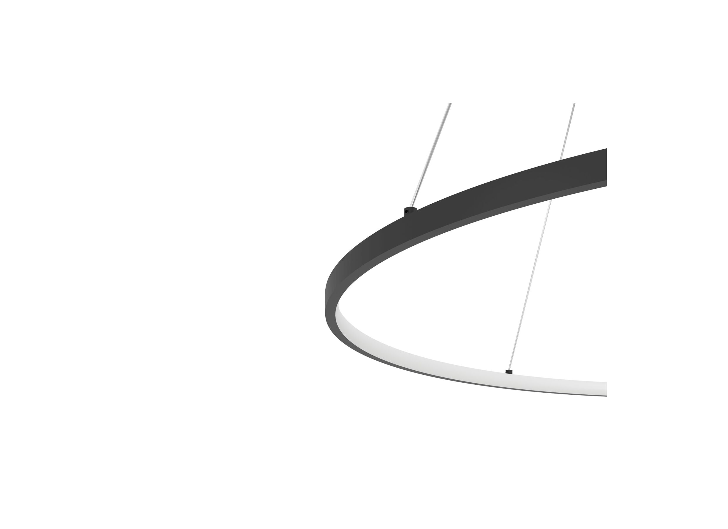 Detailfoto - Hanglamp Parruta Ø99cm 40W LED metaal zwart