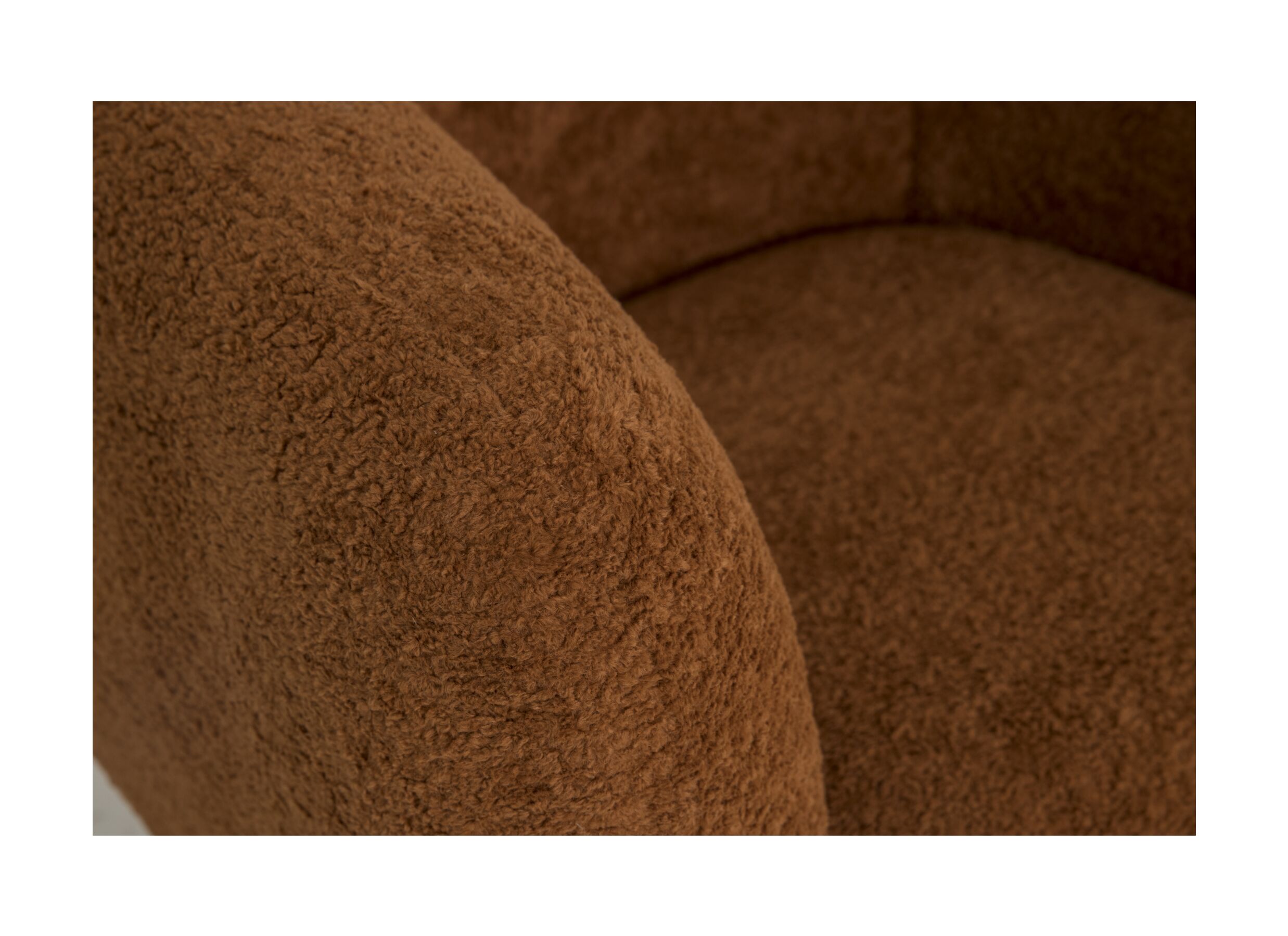 Detailfoto - Kinderfauteuil Hush 54x44x41cm - polyestervezel - cognac