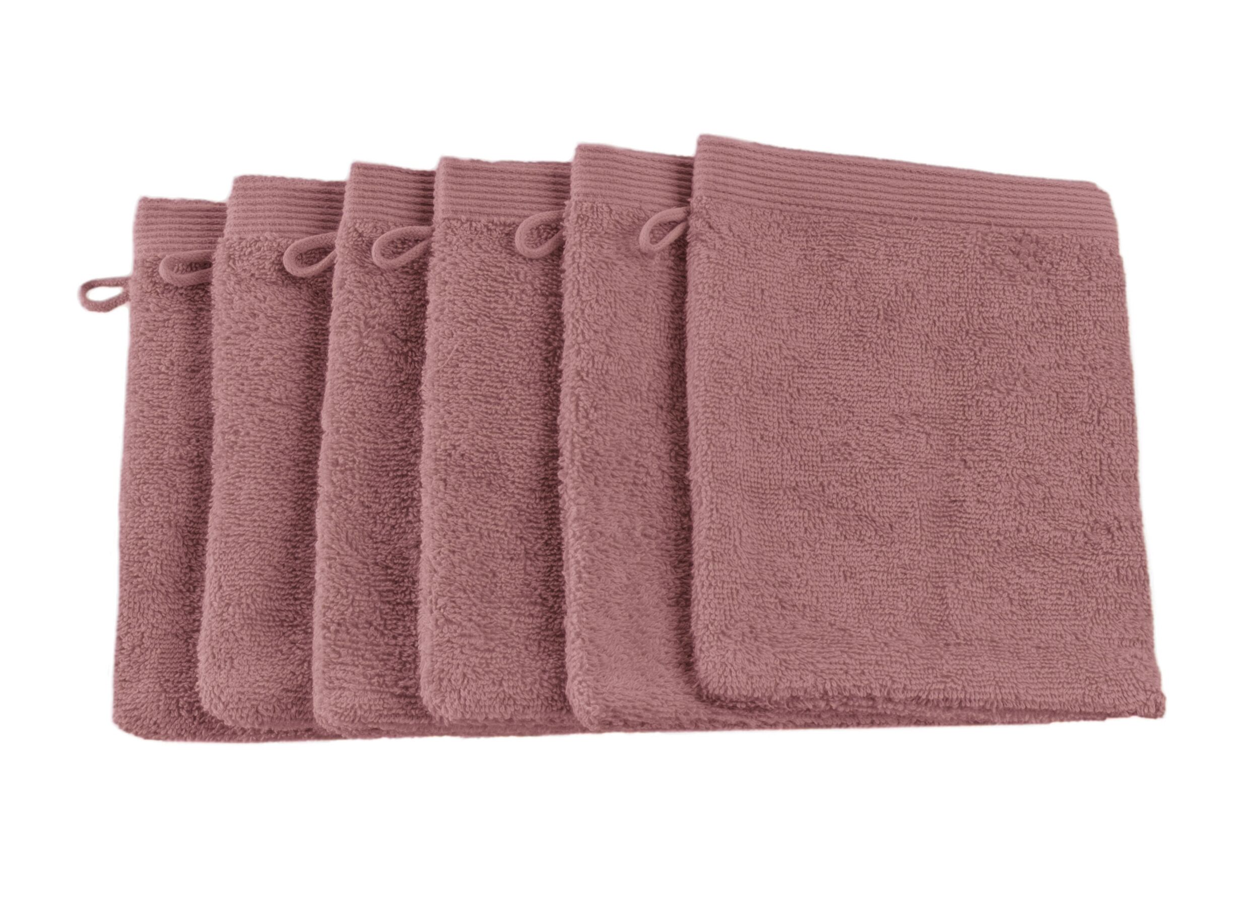 Aperçu - Gant de toilette Flora 16x22cm - coton - blush