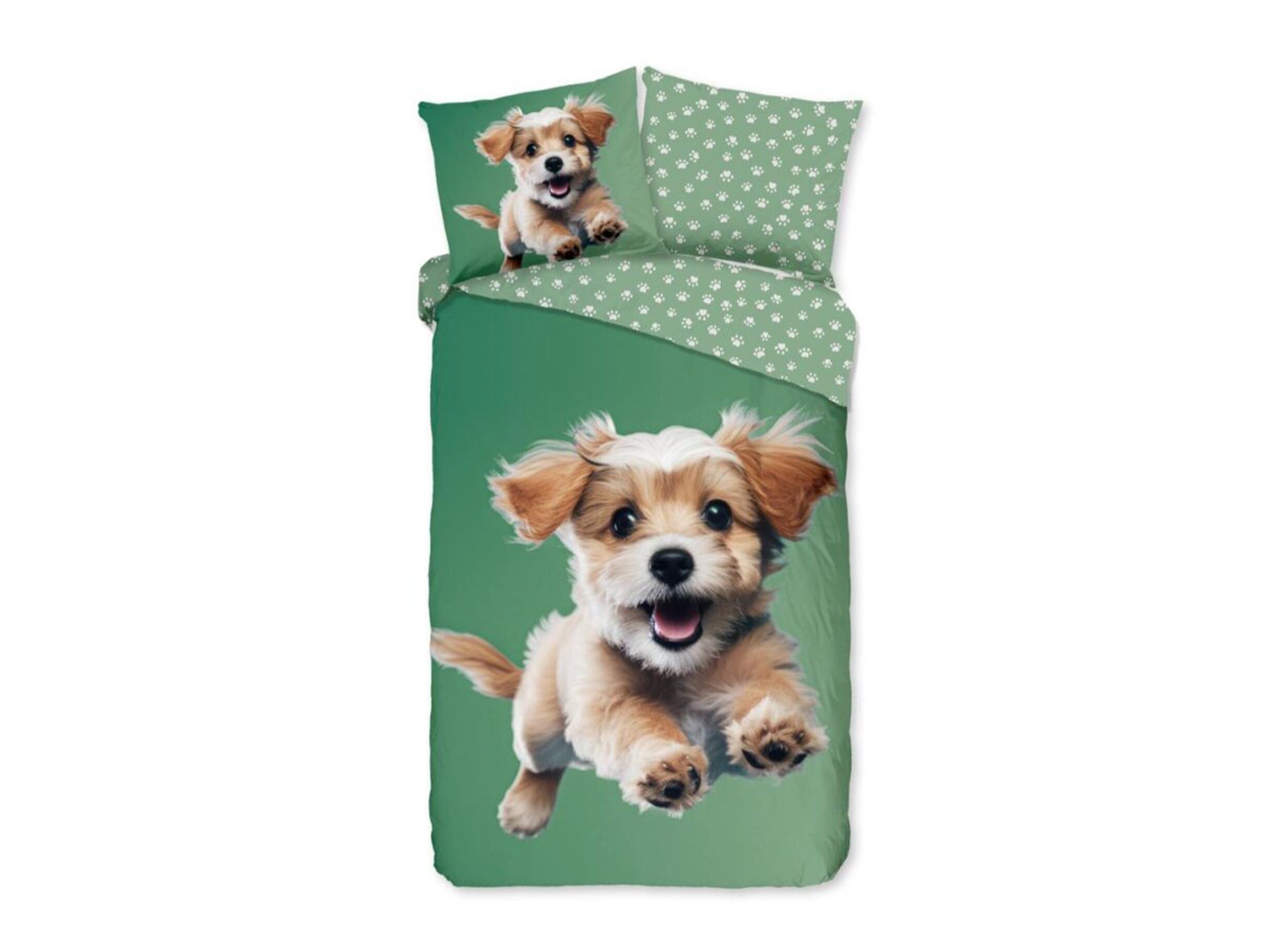Plus Important - Housse de couette Mambo 140x220cm - coton - vert