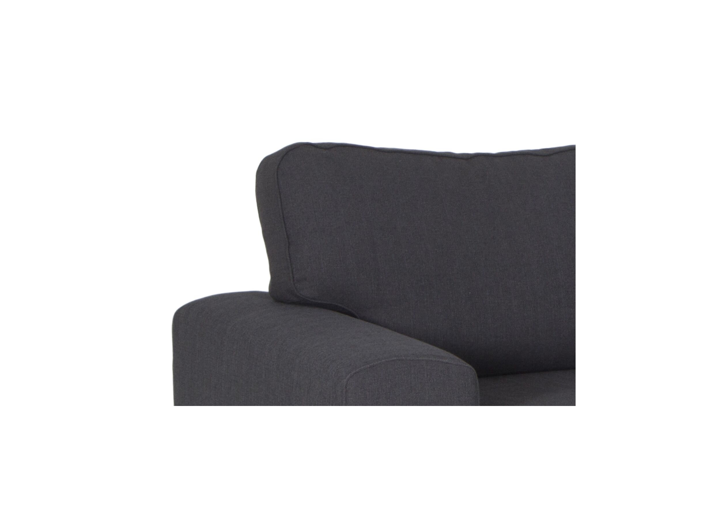 Detailfoto - Hoeksalon Mega stof donkergrijs