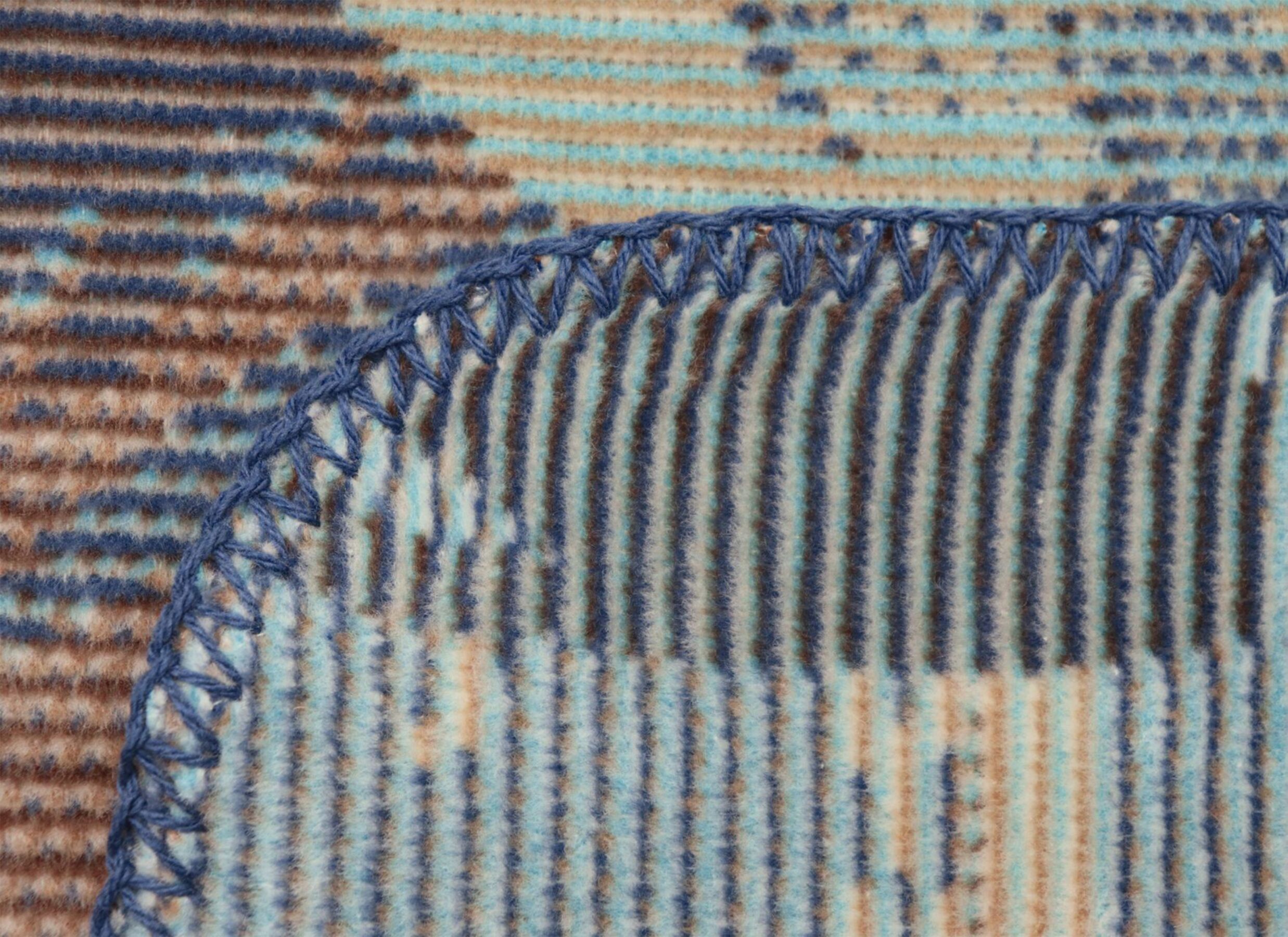 Detailfoto - Plaid Winter Flora 150x200cm - katoen & polyacryl - multicolor